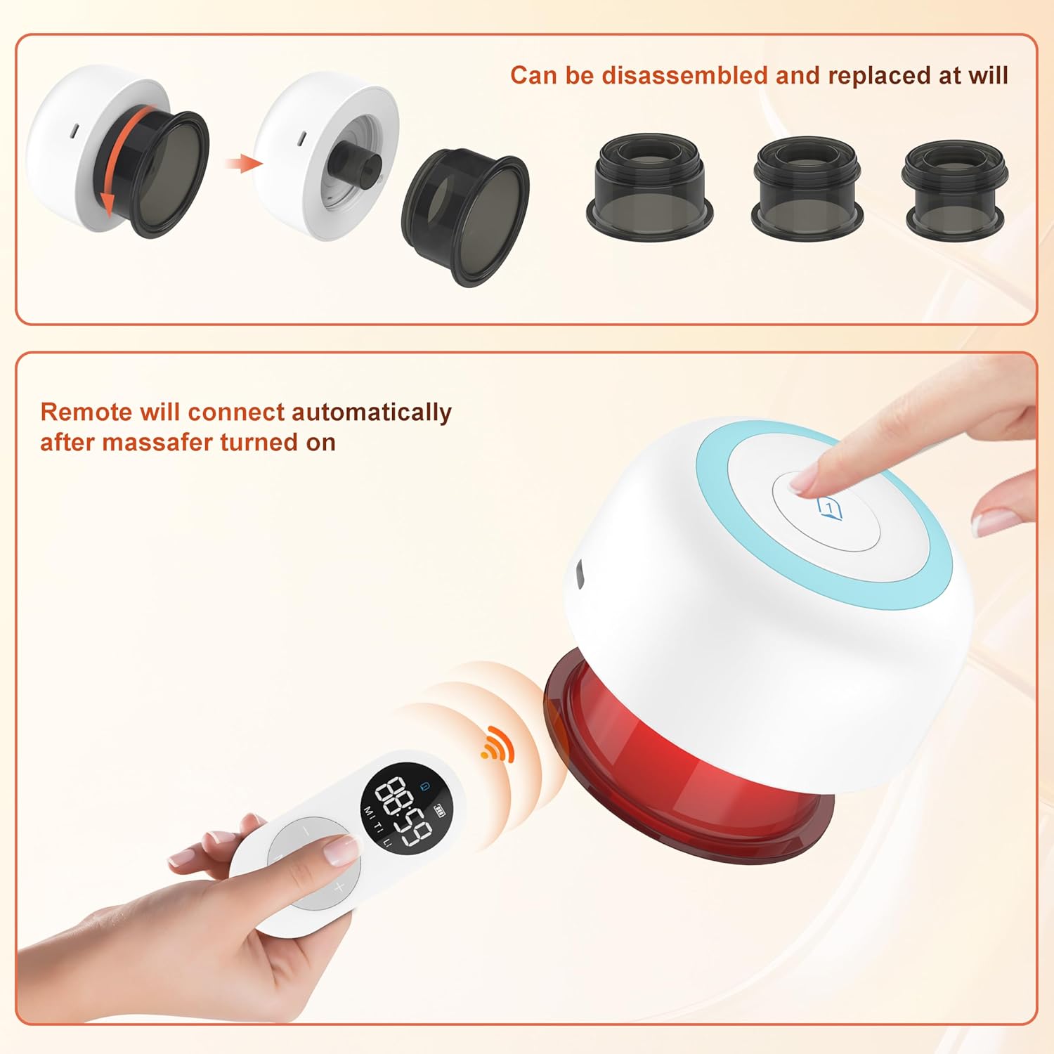 Thumbnail 6 de 2 Pack Smart Cupping Therapy Massager: 5-in-1 Cupping Set for Pain Relief