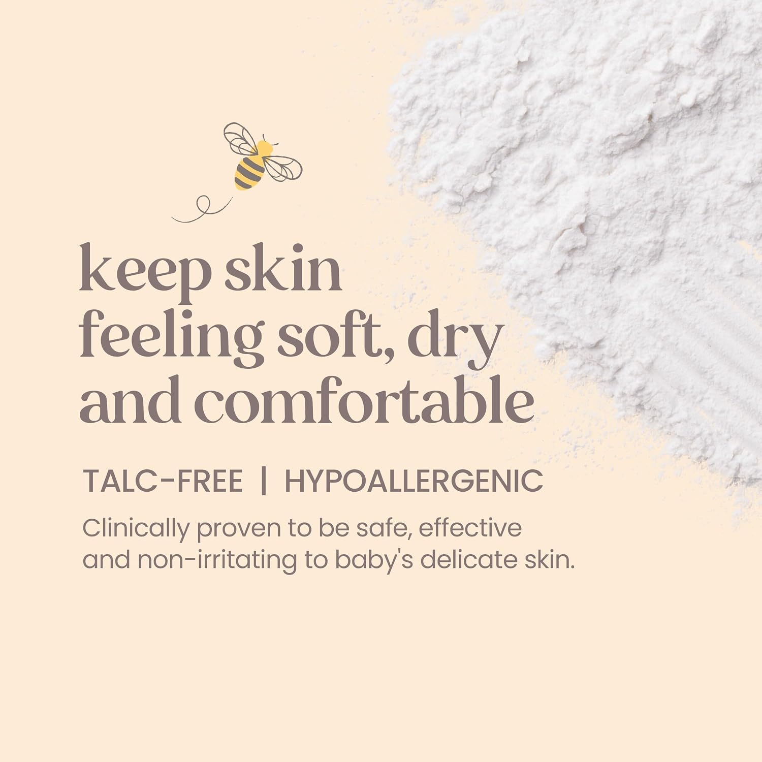 Detalle de Burt’s Bees TU_2138161 Baby Dusting Powder, Talc-Free Cornstarch, 7.5 Ounces, 3-Pack