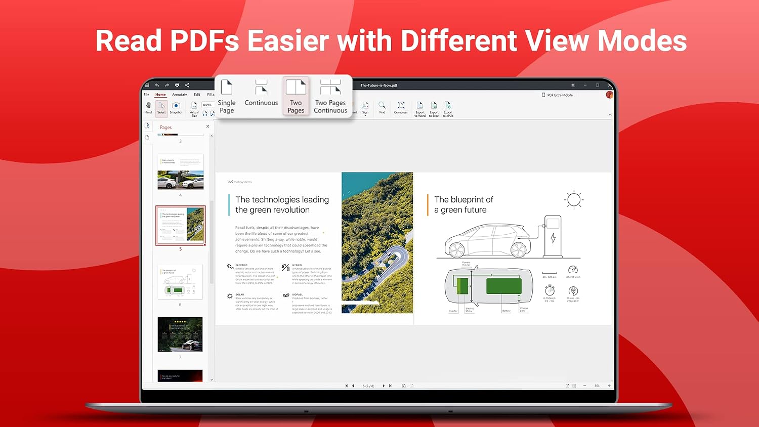 Detalle de PDF Extra Lifetime for Windows by MobiSystems: A Realistic Acrobat Pro Alternative