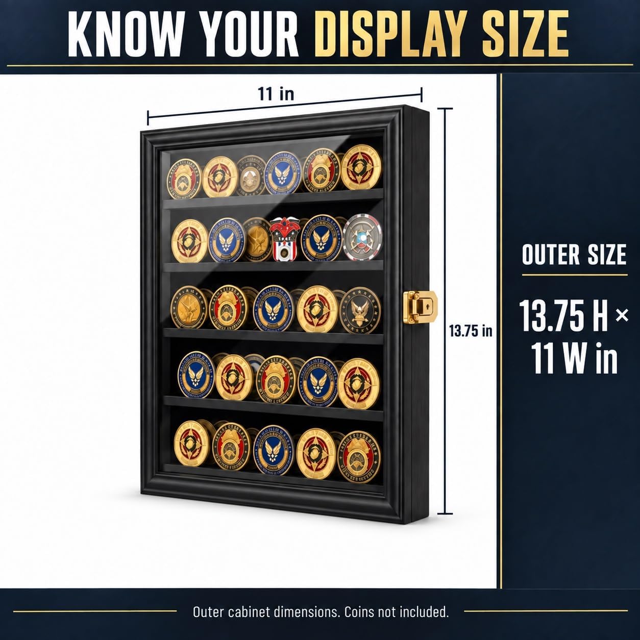 Detalle 2 de Jinchuan Military Challenge Coin Display Case Small 🪙