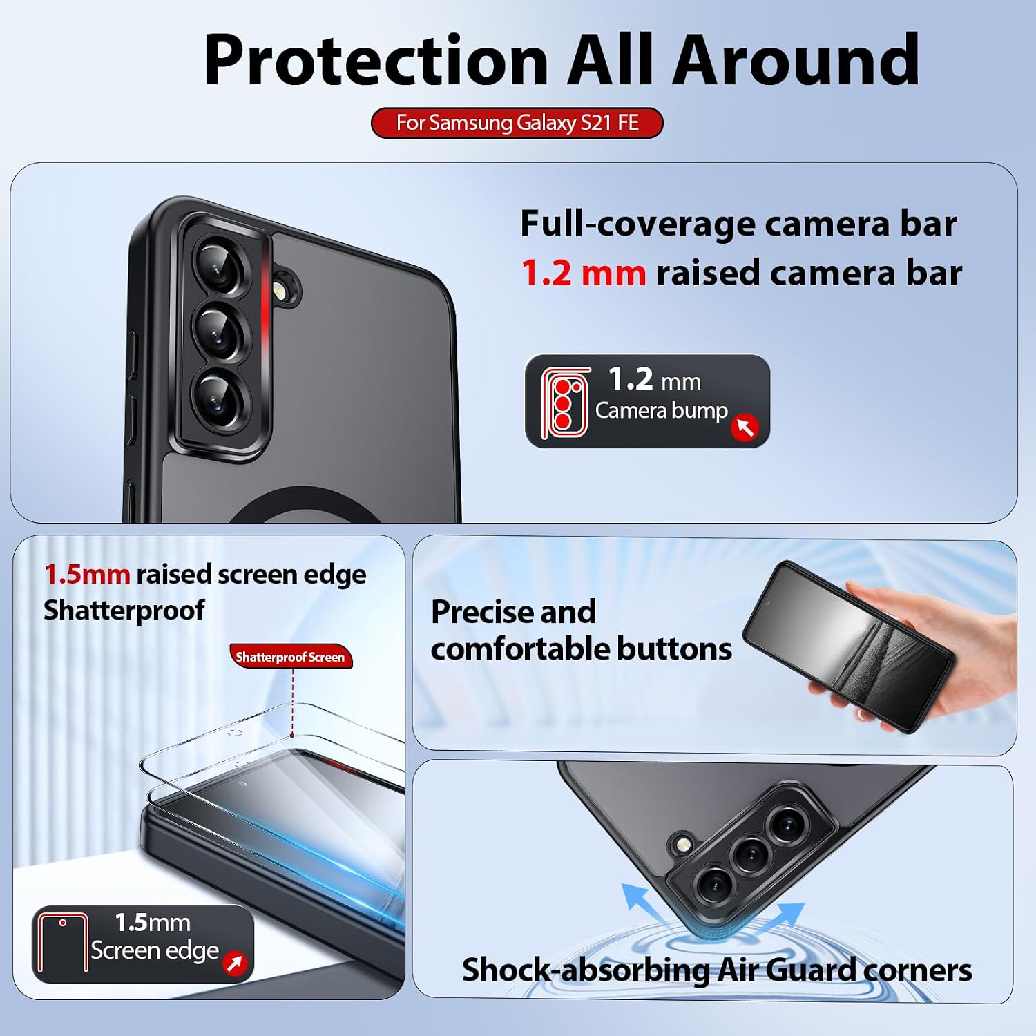 Detalle 2 de Samsung S21 FE Case with Mag-Safe, 0.5 mm