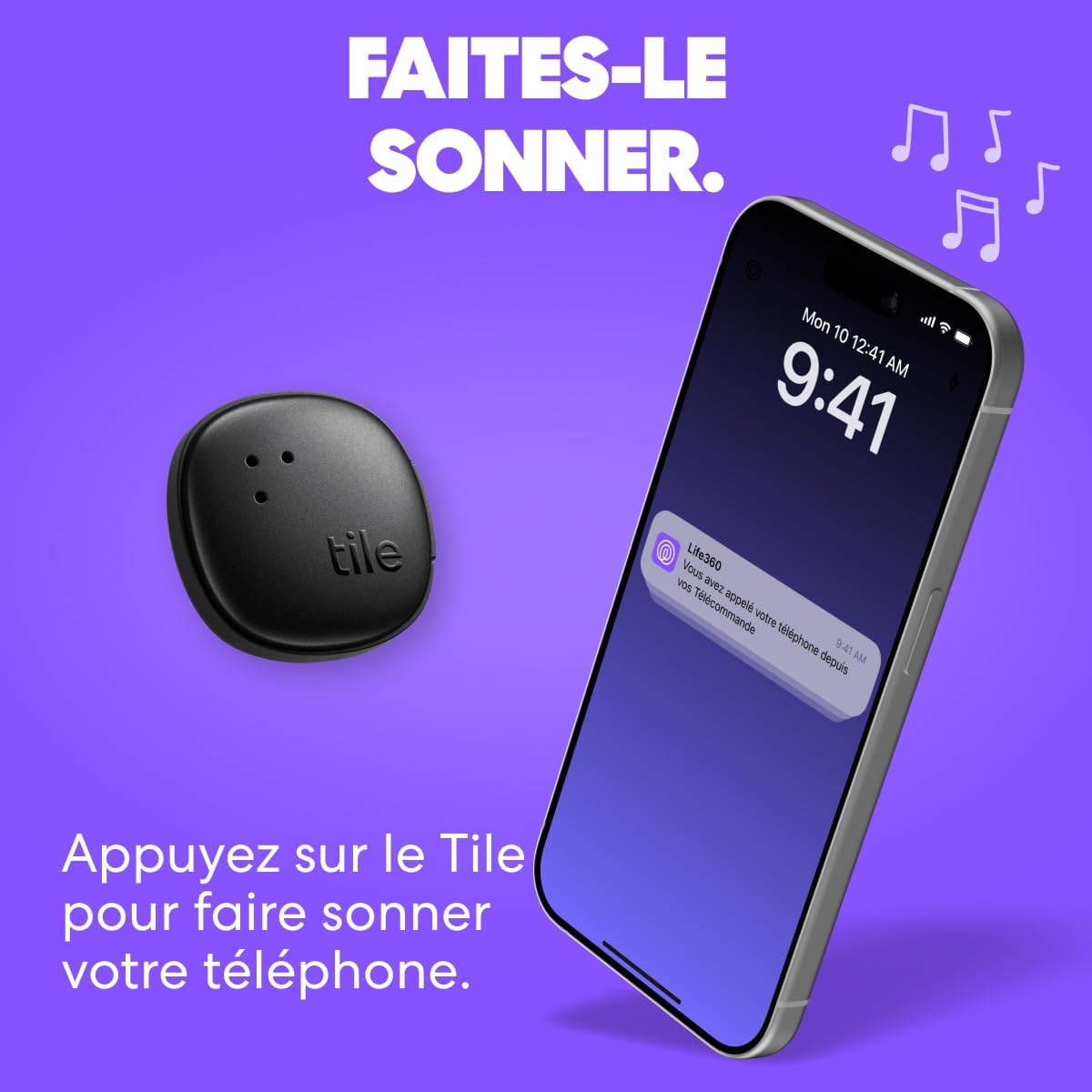 Detalle de Tile by Life360 Sticker – Petit tracker Bluetooth adhésif (lot de 2, noir)