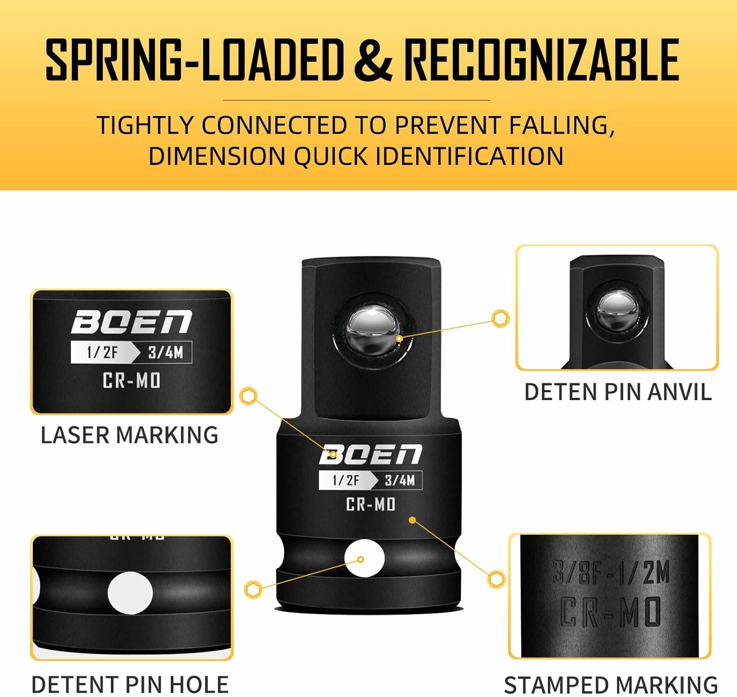 Thumbnail 3 de boen 10-piece impact socket adapter set