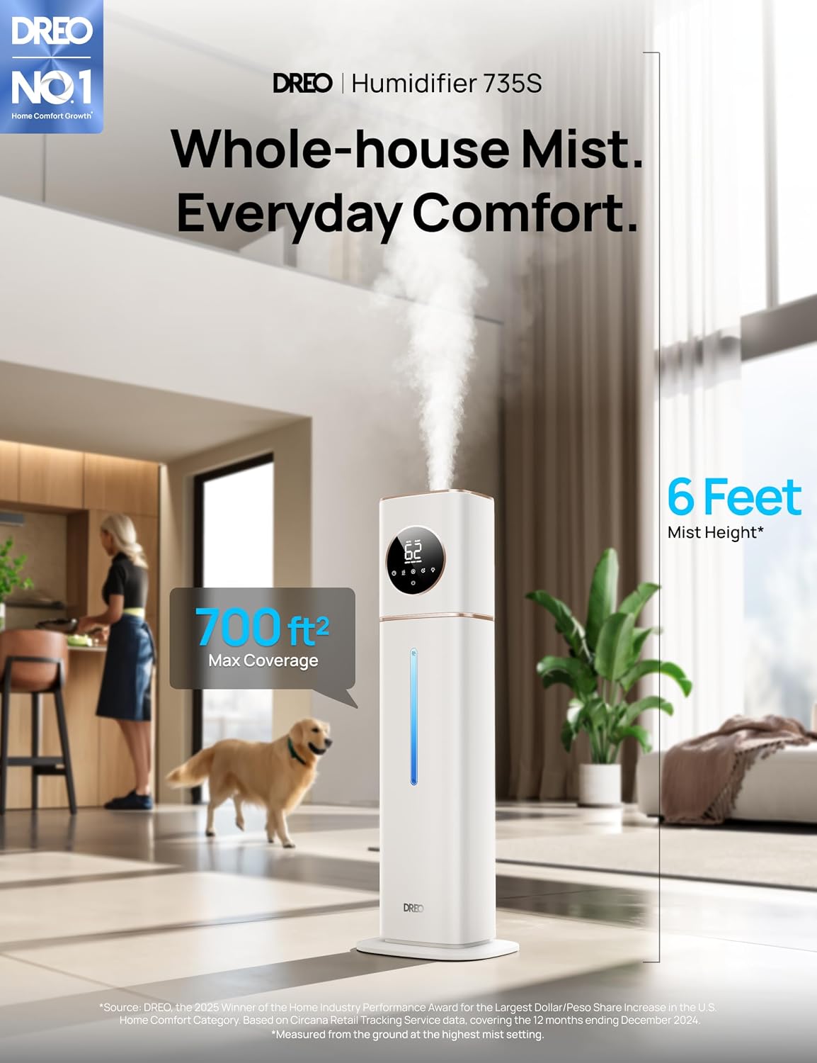 Detalle 2 de Dreo HM735S 11L Smart Humidifier