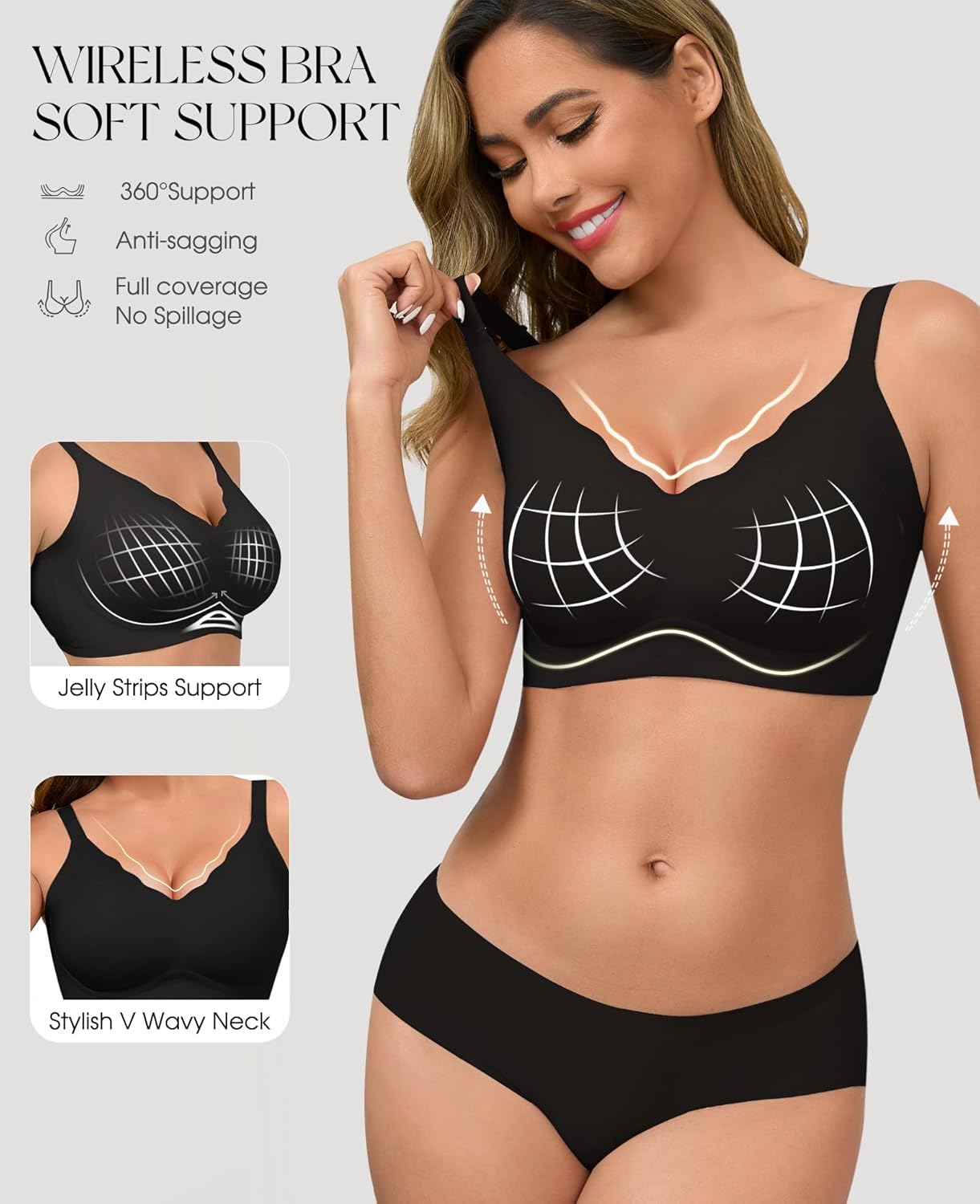 Detalle 2 de Vtelor Non Wired Seamless Push Up Bra