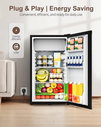 Thumbnail 6 de WELLENT 90L Under Counter Fridge with Reversible Door and 8L Chiller Box