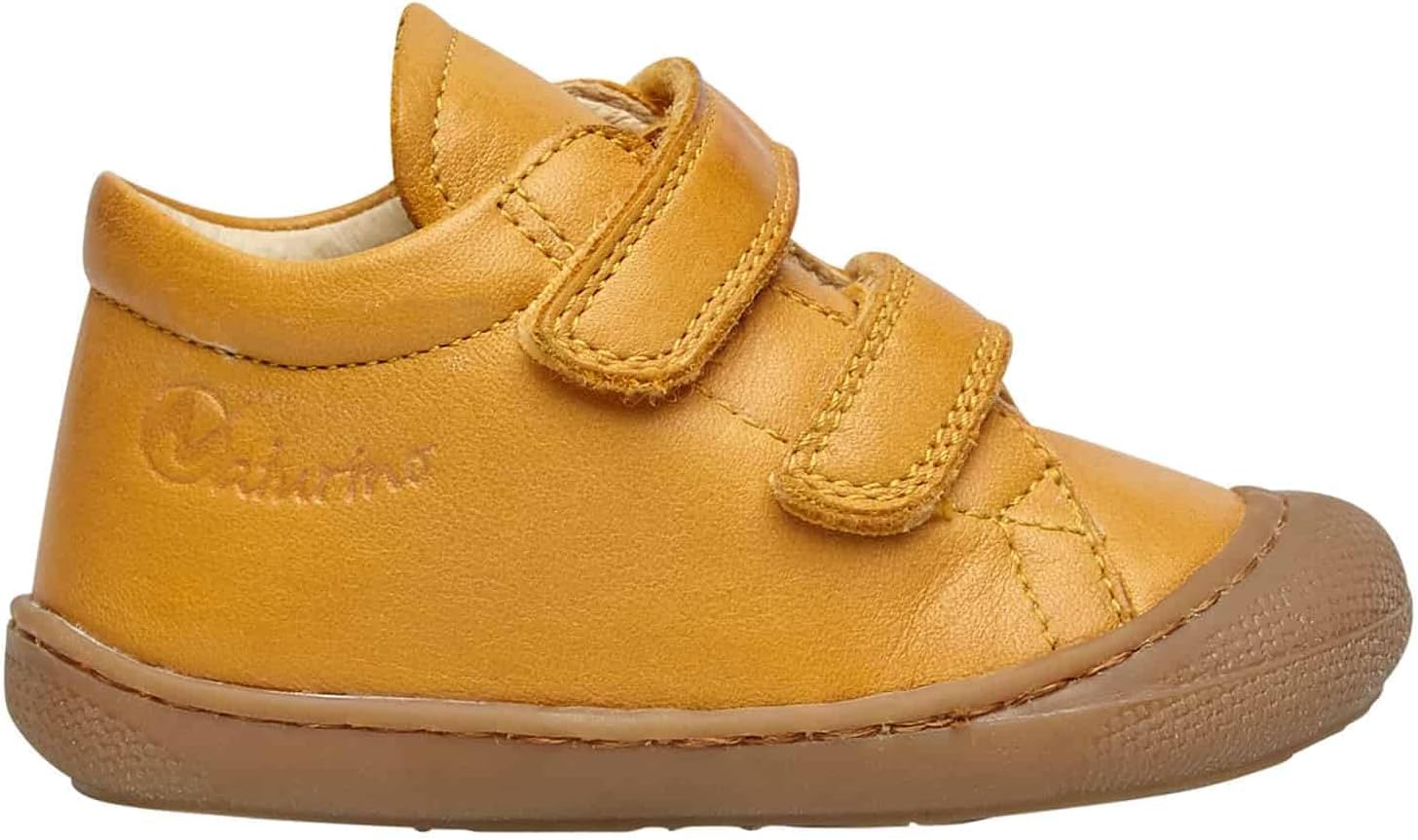 Detalle de Naturino Scarpine Primi Passi in Suede: scarpine in pelle con chiusura a strappo, suola gomma