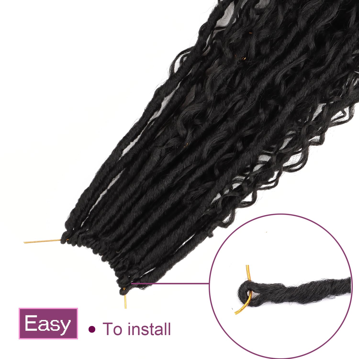 Detalle de Goddess Locs Crochet Hair 18-Inch