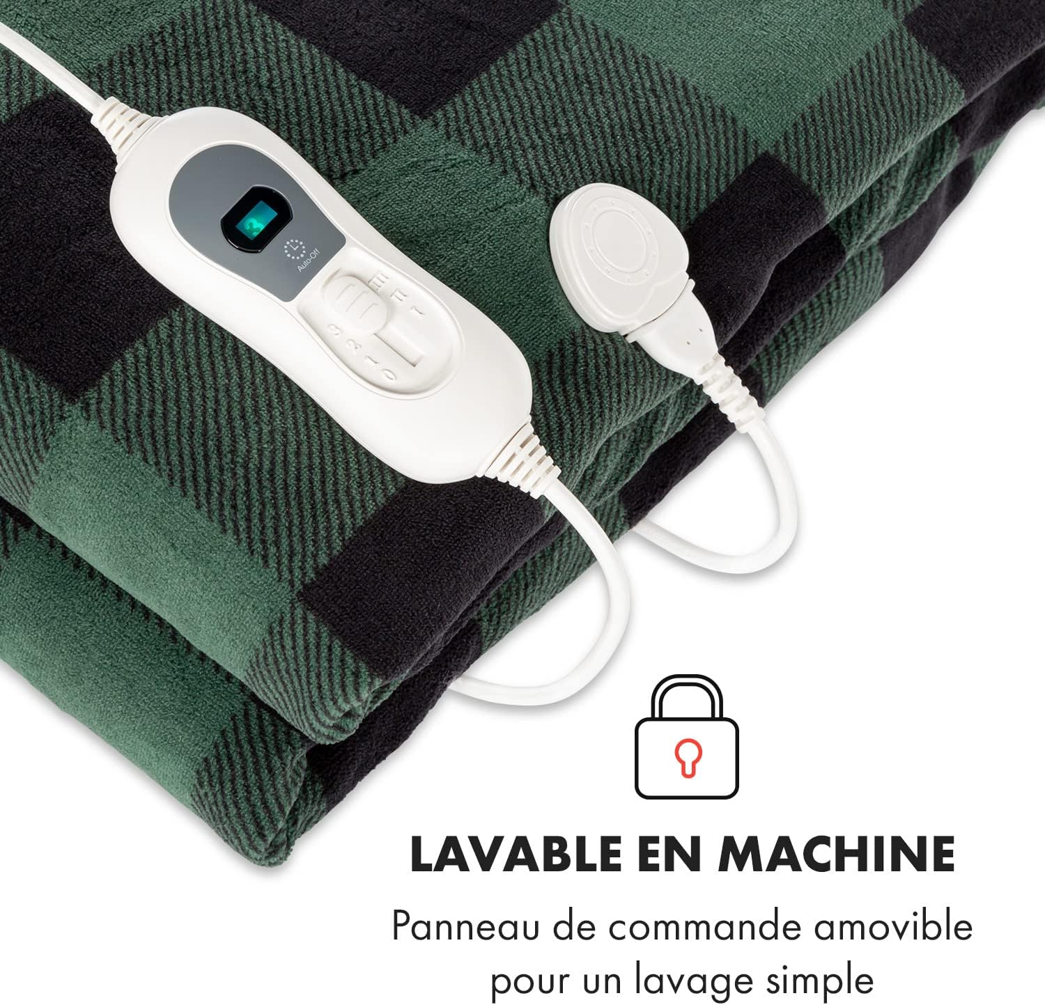 Thumbnail 3 de KLARSTEIN Couverture chauffante électrique XXL 2 places 200x180 cm (120W) avec 3 températures et minuterie 3h