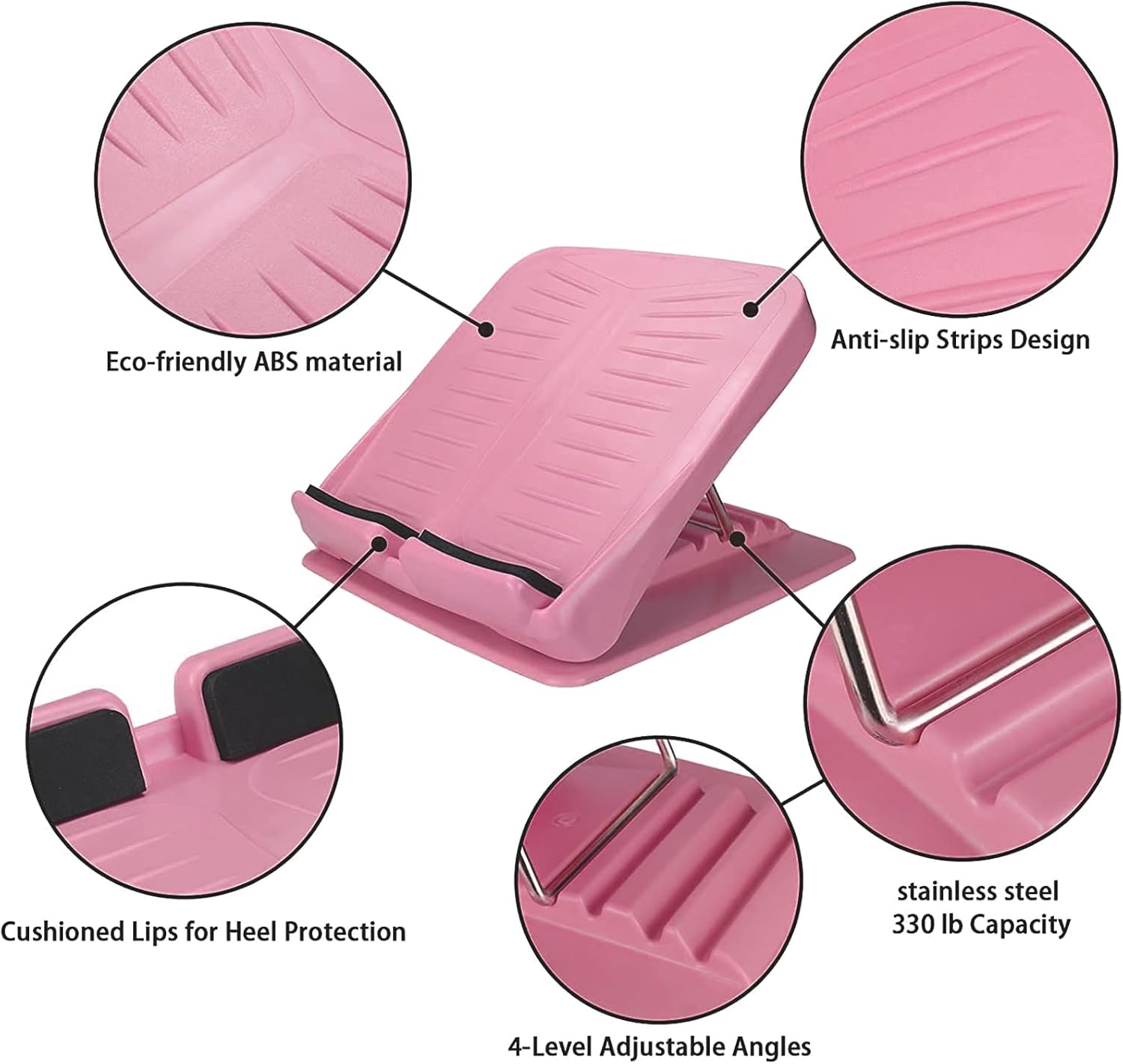 Detalle de Ideal Swan Slant Board Adjustable Calf Stretcher – Portable Incline Board for Calves, Hamstrings, and Plantar Fascia