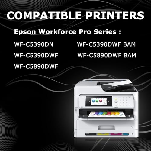Detalle de DOUBLE D T11D Schwarz – kompatible T11D1 Patrone für Epson WorkForce Pro WF-C5390/ WF-C5890