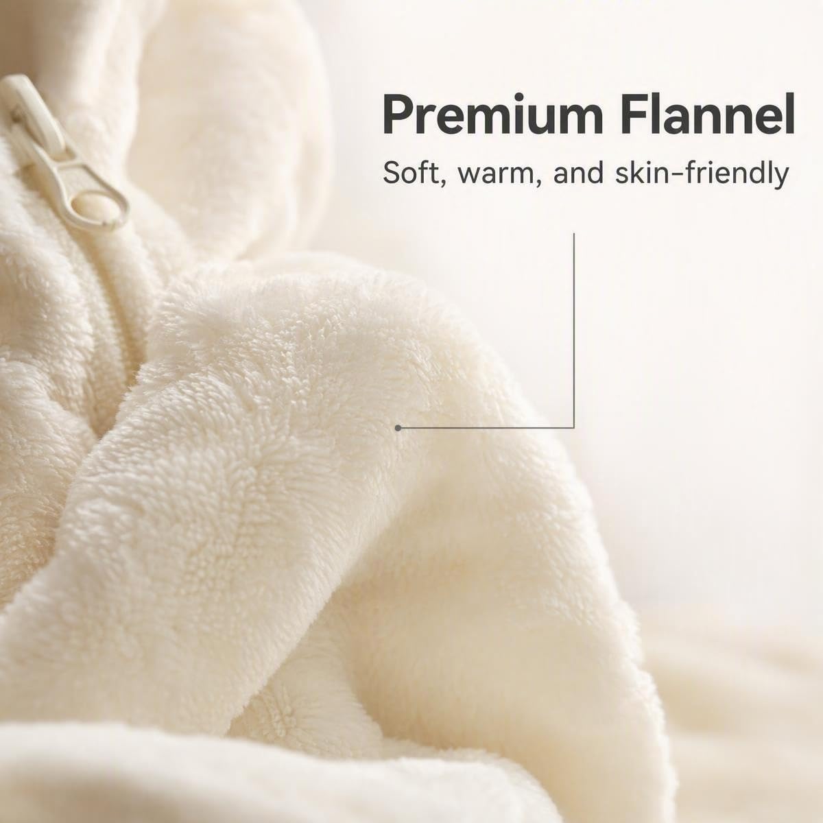 Detalle 2 de COSUSKET Snug Fit Chicken Onesie Pajamas, Flannel, Zip-Up with Side Pockets