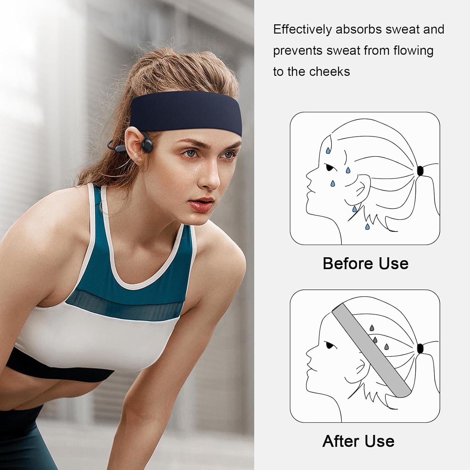 Detalle 1 de Headbands for women 8 pack AWUMBUK