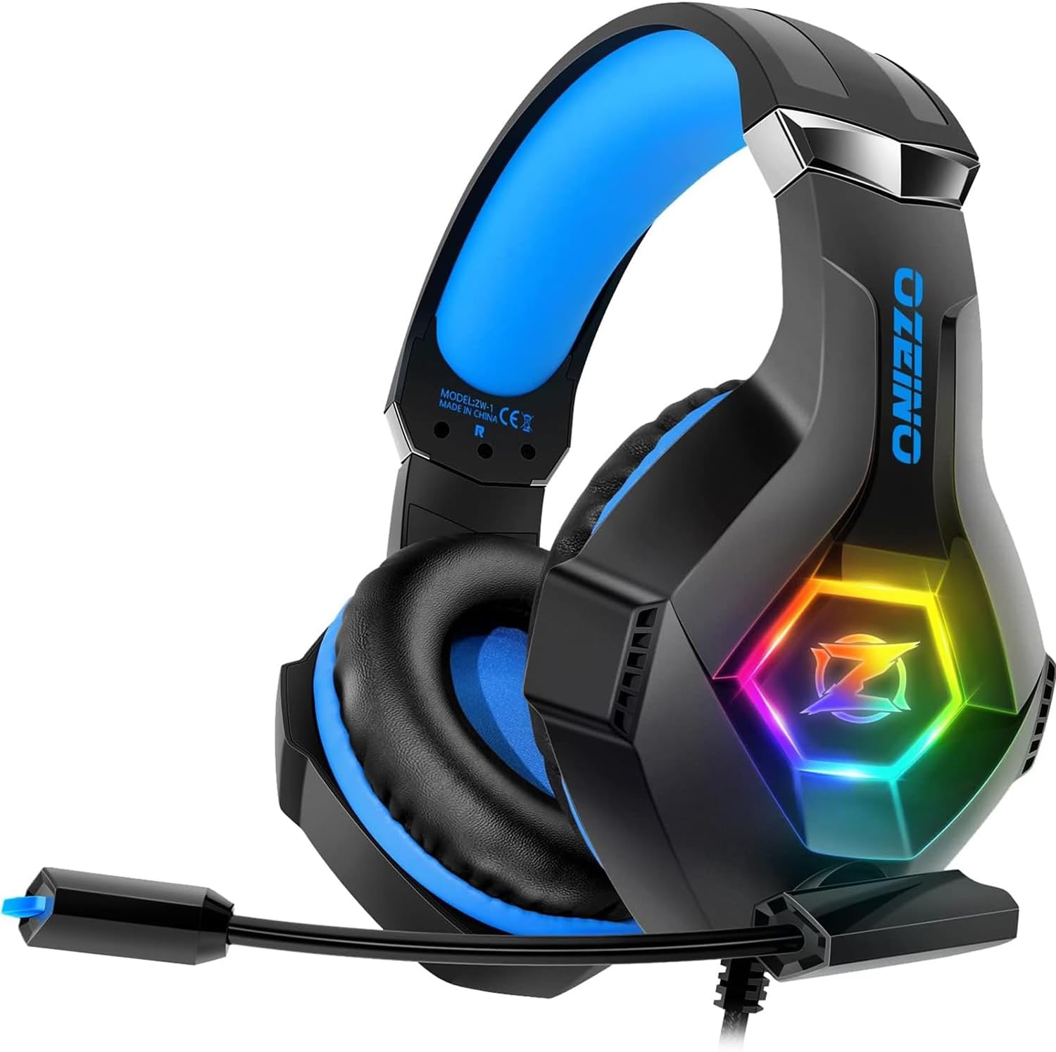 Detalle de Cuffie Gaming PS4 PS5 PS4 PS5 PC Xbox One con microfono, cancellazione rumore e LED RGB