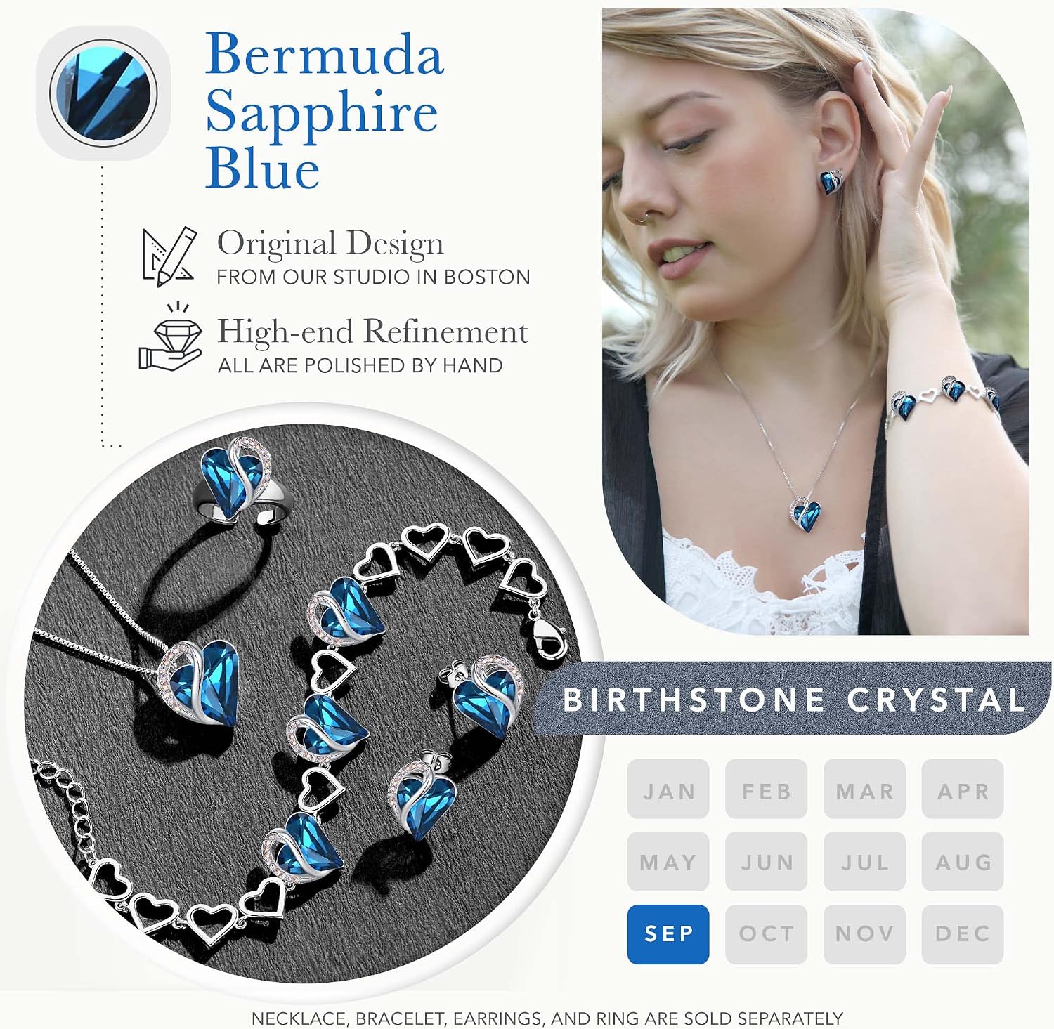 Thumbnail 3 de Leafael Heart Bracelet, 7-Inch Chain