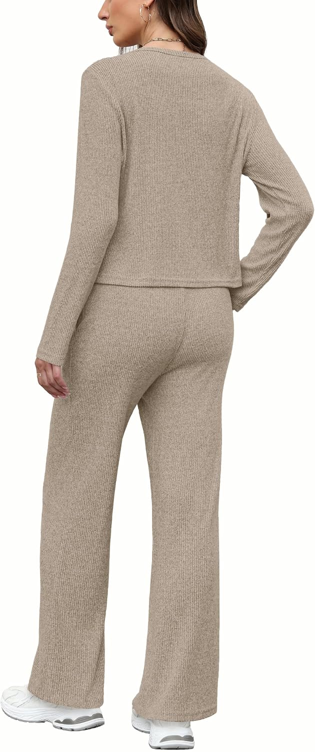 Detalle 2 de WIHOLL Women's Loungewear Set in Ribbed Knit