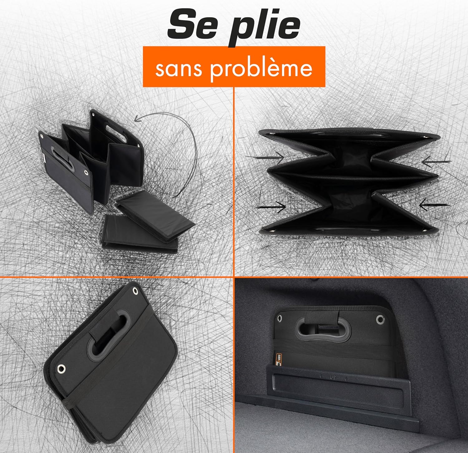 Thumbnail 5 de upgrade4cars Organisateur de coffre pliable