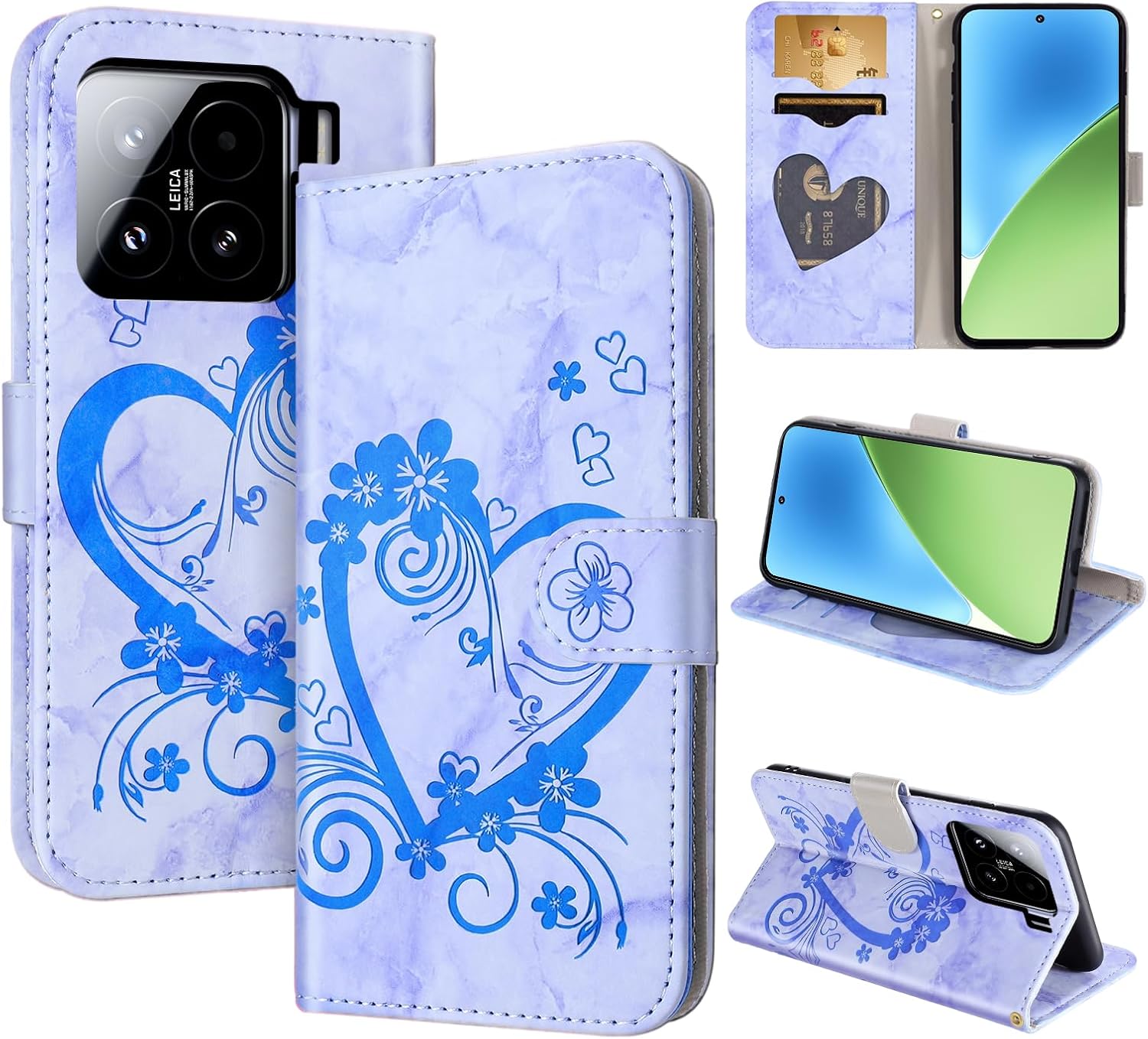 Thumbnail 6 de CASAFUNY Flip-Case für Samsung Galaxy S26 Ultra 5G – grün, PU-Leder Brieftasche Hülle mit Kartenfach und Ständer