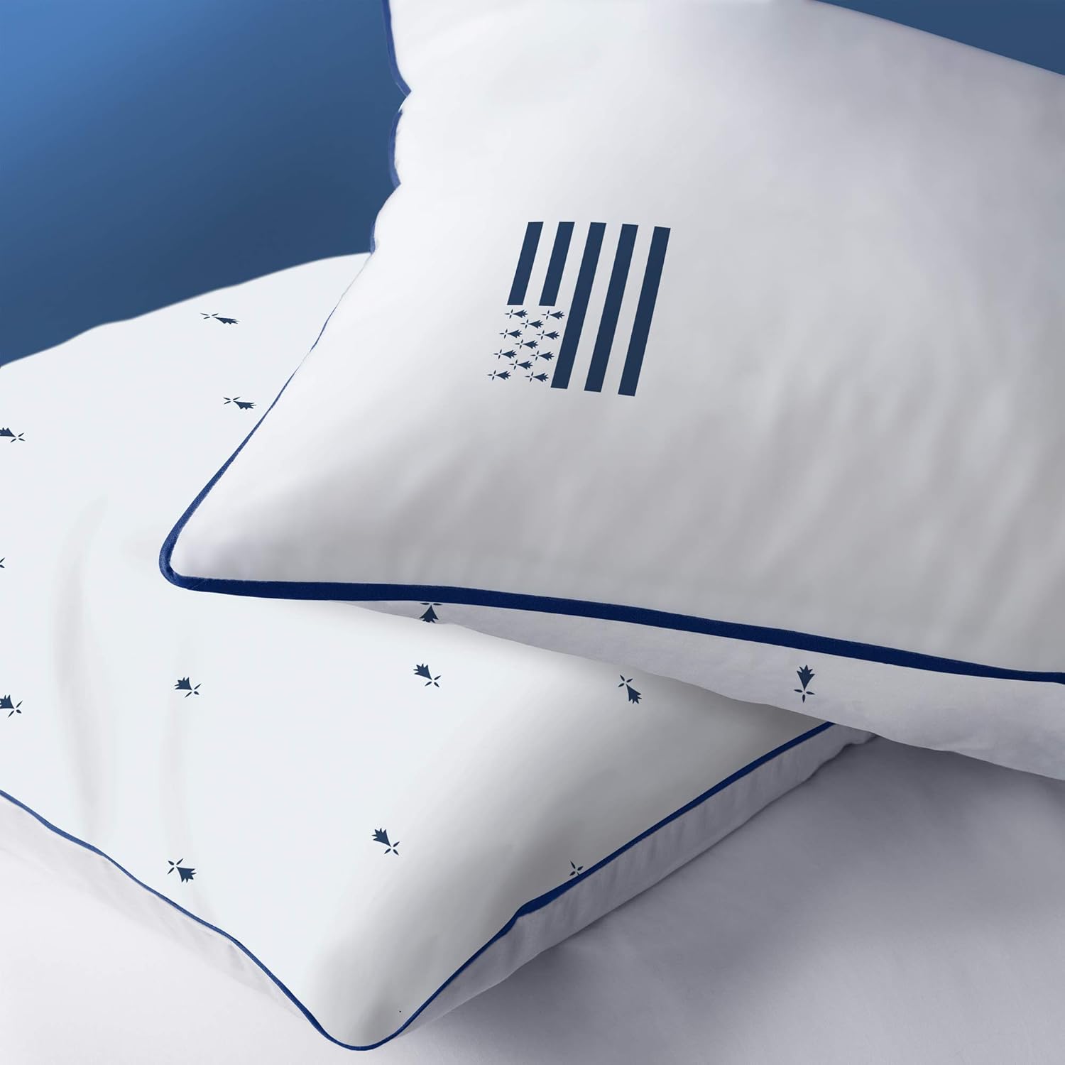 Thumbnail 3 de Parure de lit MATT & ROSE Gwenn Ha Du 140x200 cm en 100% coton (housse + 1 taie 63x63) – Blanc