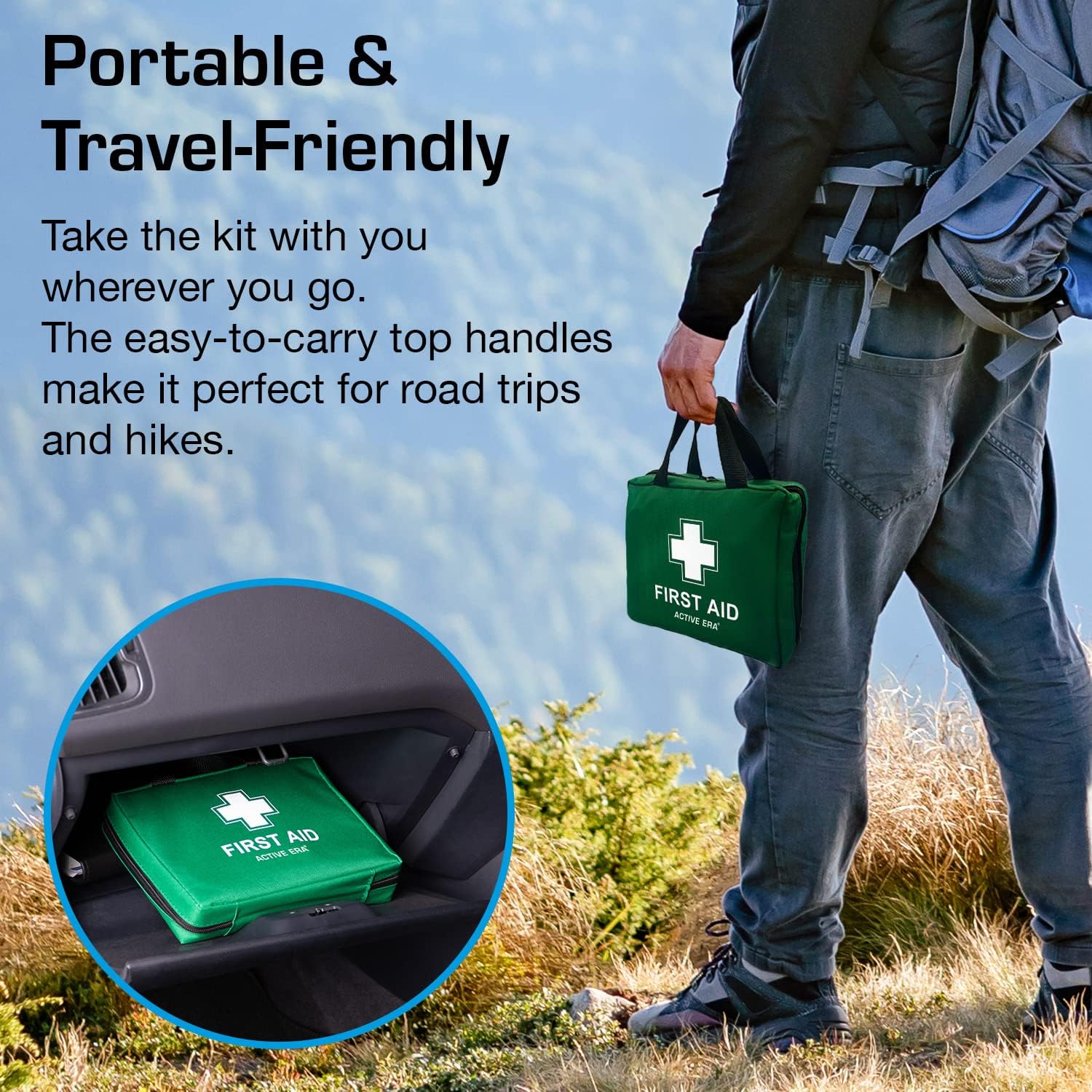 Thumbnail 4 de 220 Piece Premium First Aid Kit bag 🩹