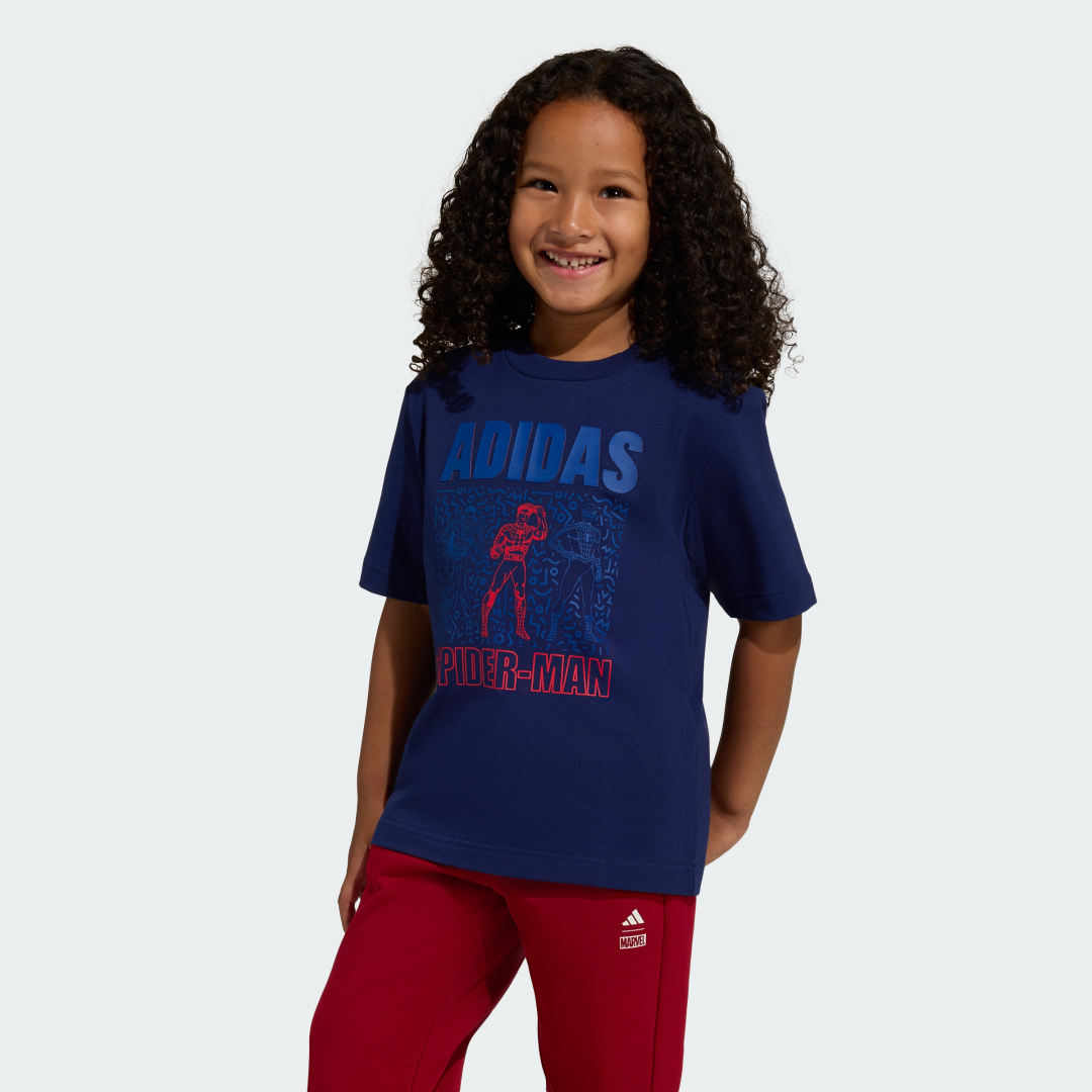 Thumbnail 2 de Camiseta Adidas Marvel Spider-Man – Azul