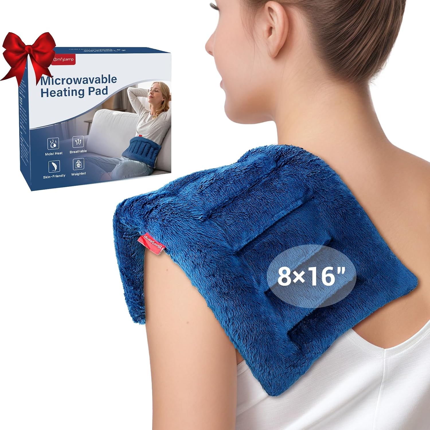 Detalle de Comfytemp Microwavable Heating Pad, 8 x 16 in