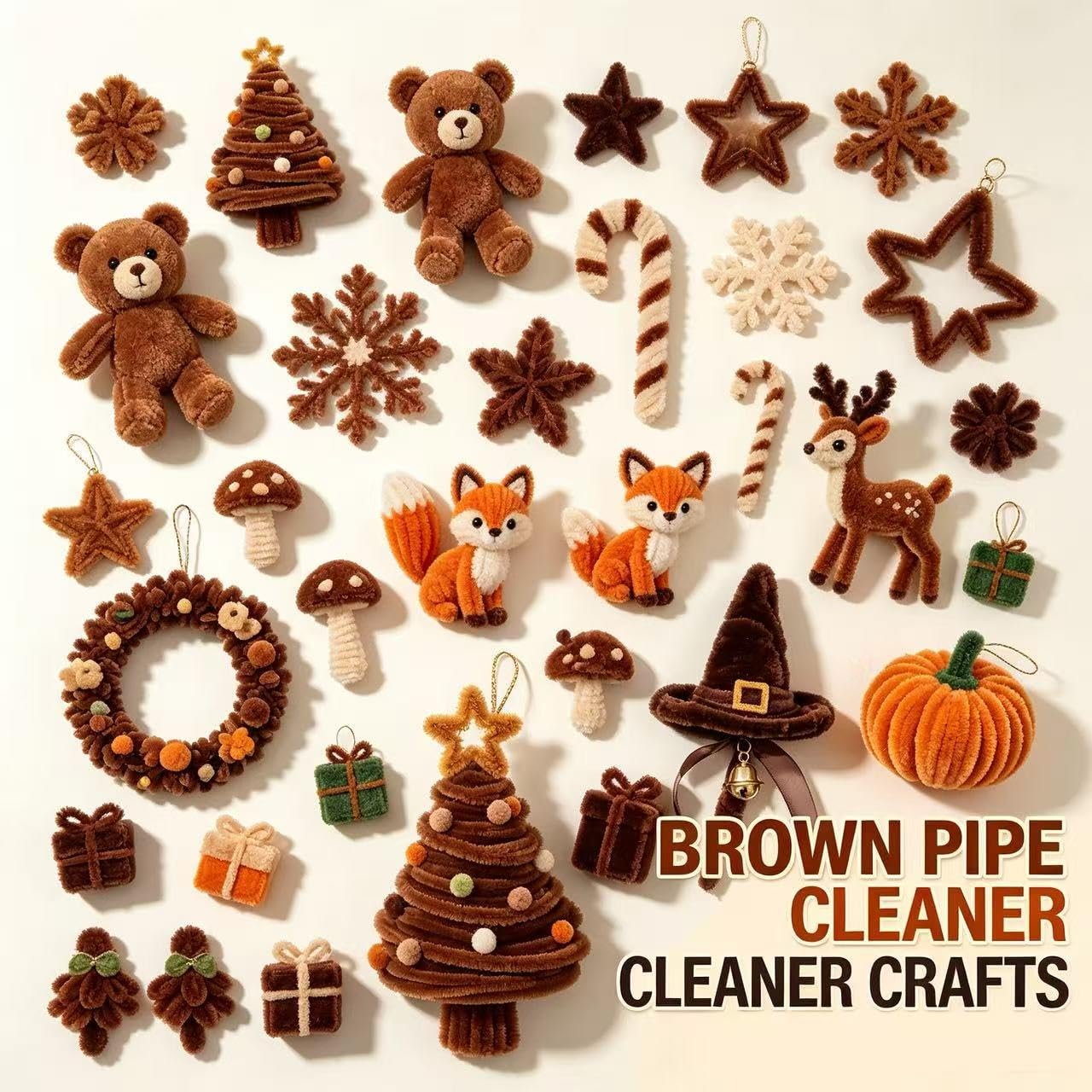Detalle de Pipe Cleaners 600-Piece Flower Craft Kit with 6 Colours and Floral Accessories