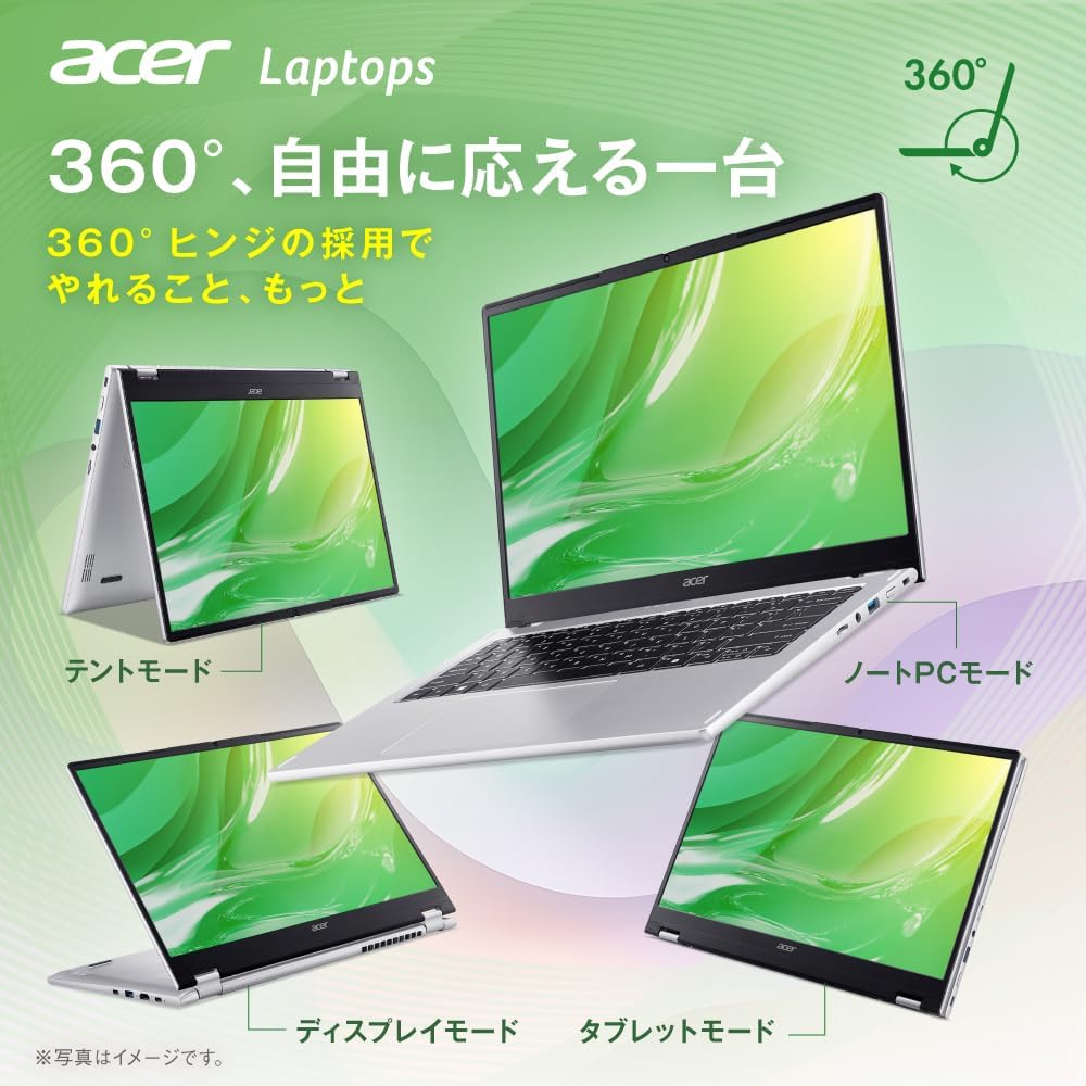 Detalle 2 de Acer Aspire Spin 14 ASP14-51N-F56Y 14インチ WUXGA・120Hzタッチ対応2-in-1ノートPC