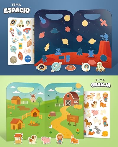 Thumbnail 7 de mycustomy Sticker Book FSC: 6 libros de pegatinas infantiles en 3D reutilizables (120 pegatinas) 1+