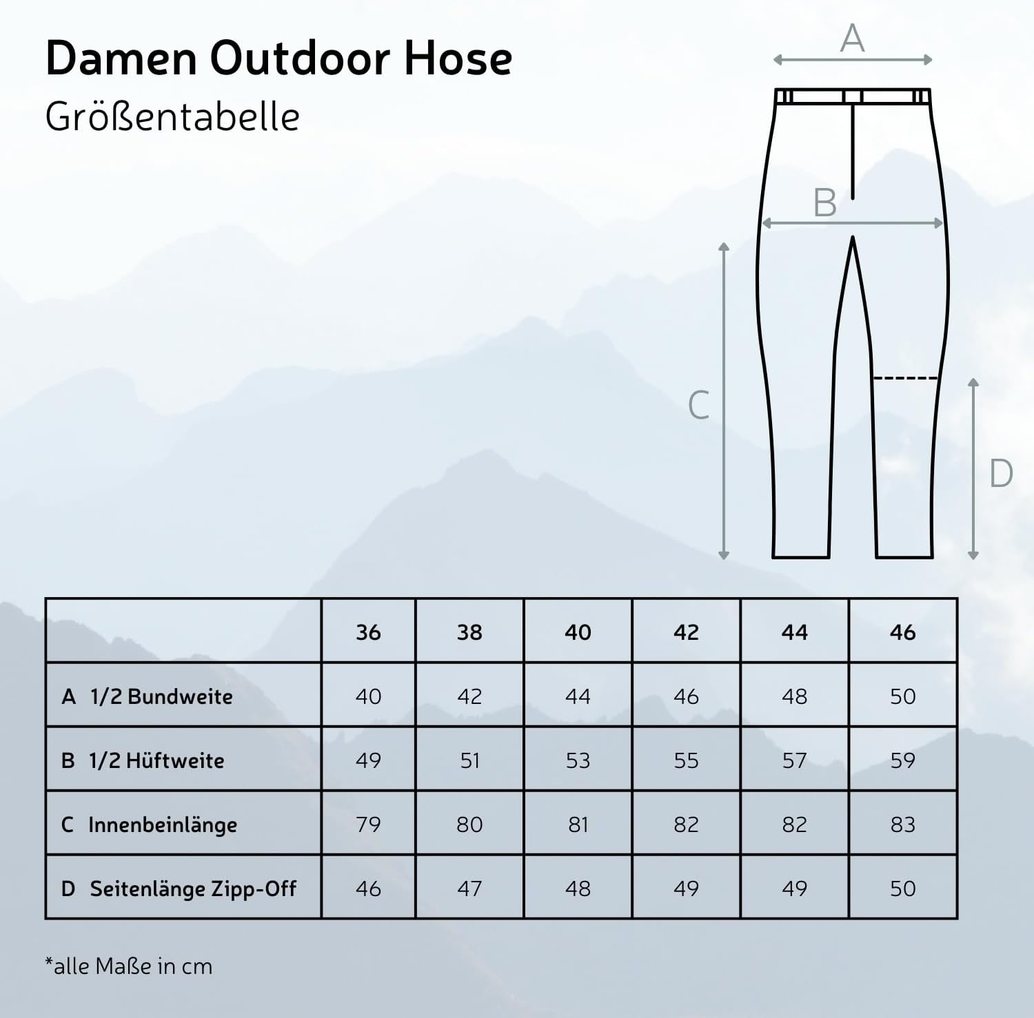 Detalle 2 de Black Crevice Pantalon de Trekking Zippé pour Femme – confort et mobilité