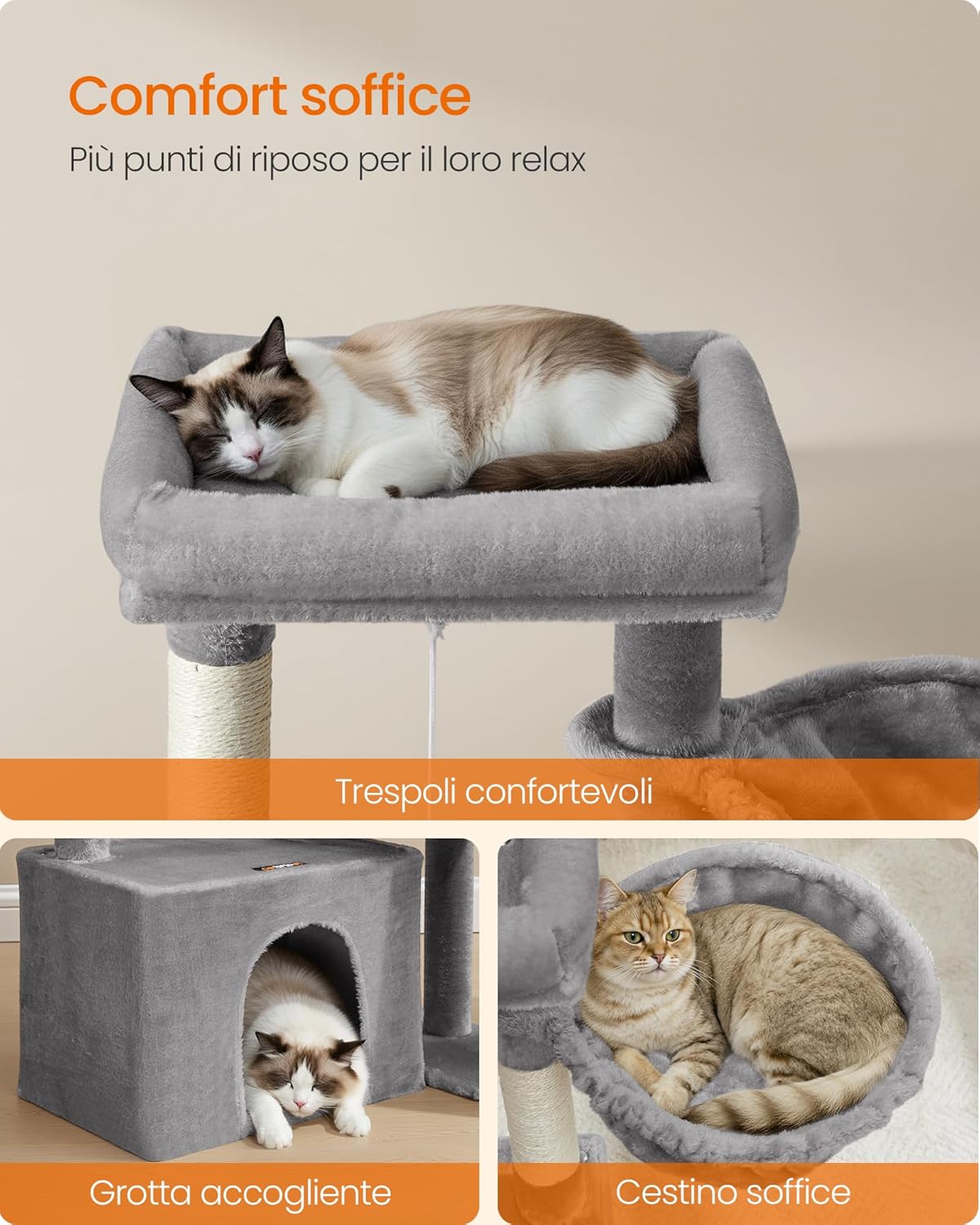 Detalle 2 de Feandrea PCT013GD01 Tiragraffi 85,8 cm per gatti