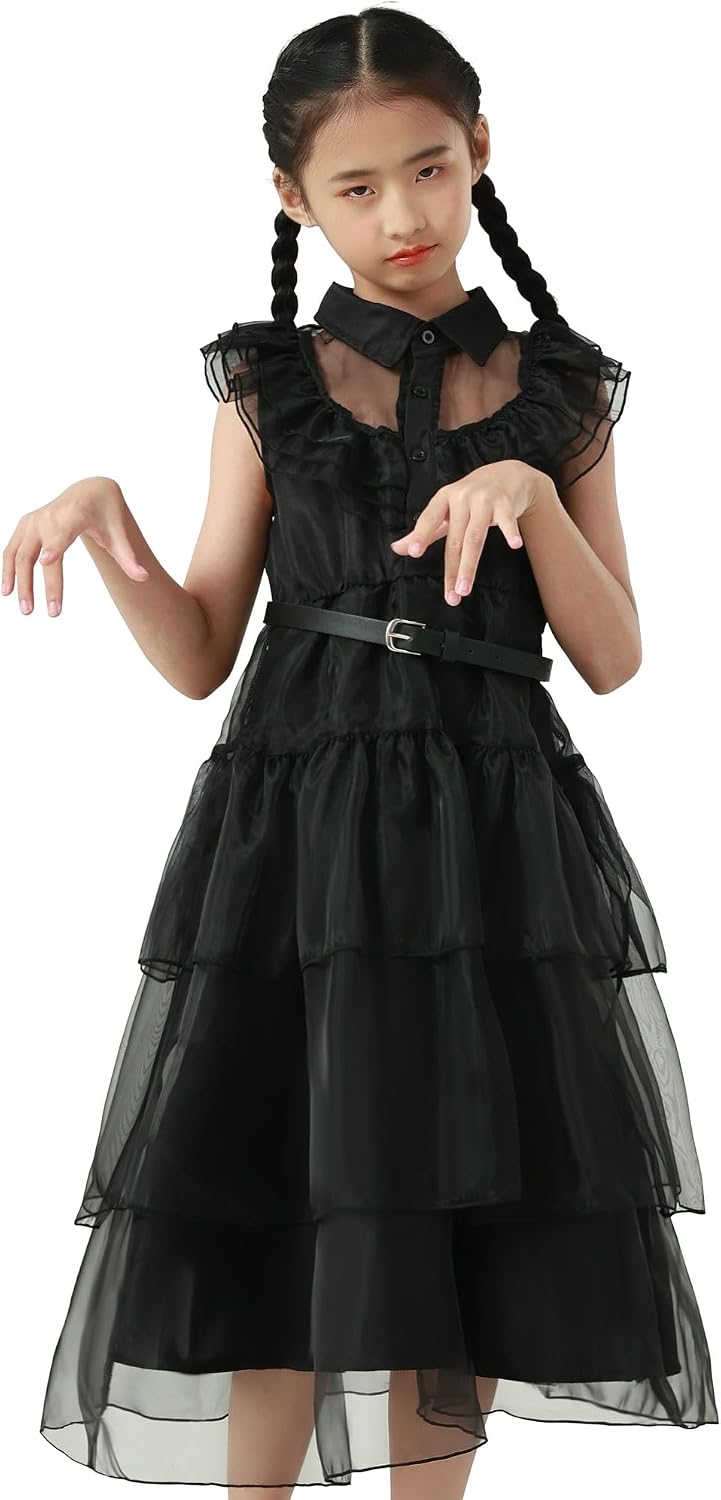 Detalle 2 de Beejirm Wednessday Kids Dress 4-13 Years