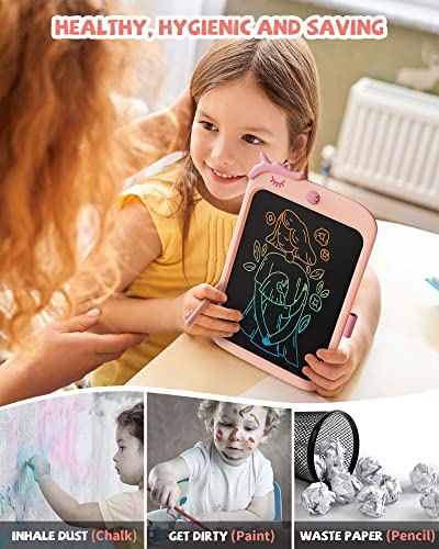 Thumbnail 3 de Tablette d'écriture LCD Kikapabi Licorne 10 pouces – Doodle Board rose pour enfants (3–6 ans)