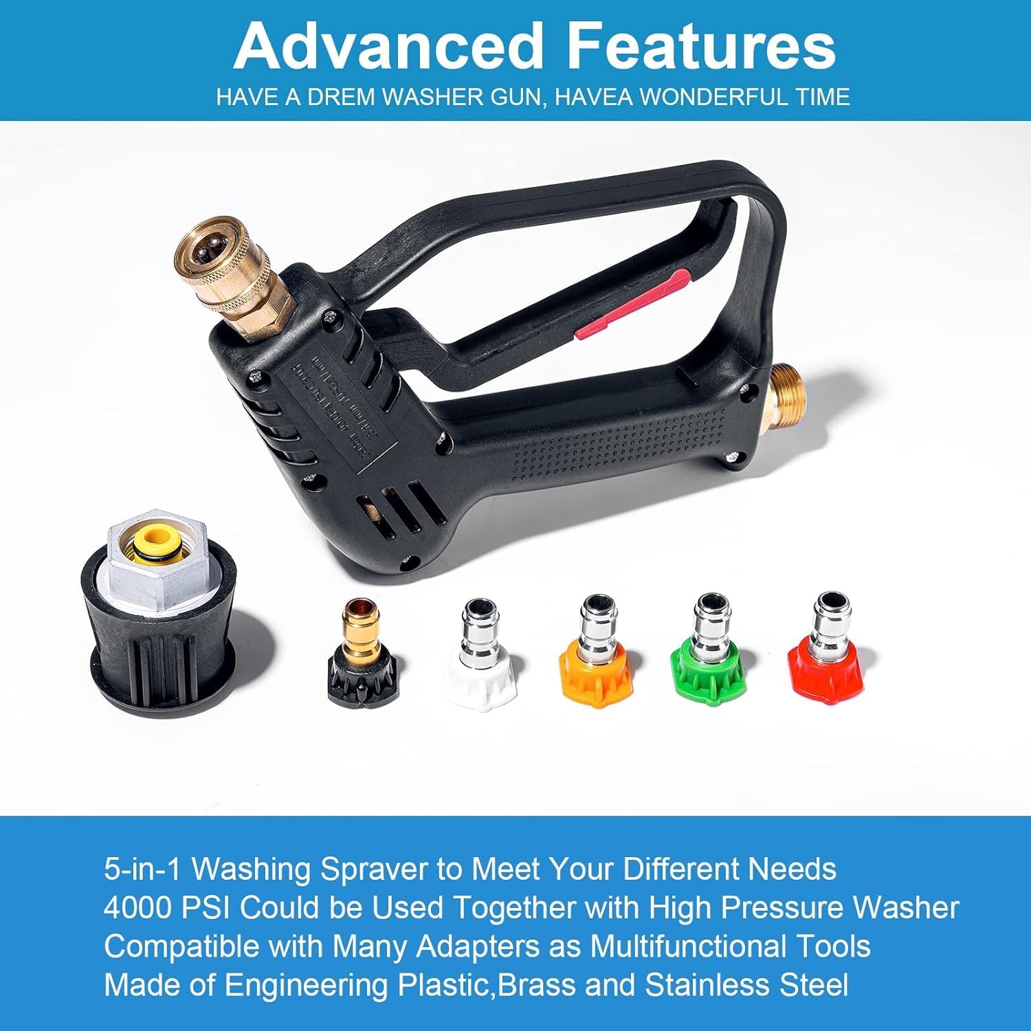 Thumbnail 3 de YUET High Pressure Washer Gun Handle 4350 PSI
