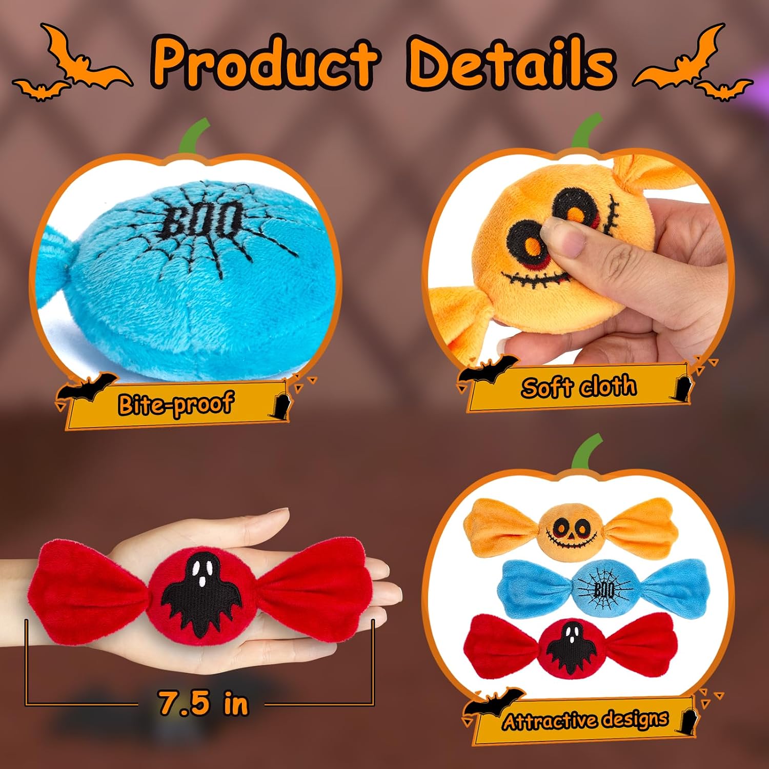 Detalle de Retro Shaw Cat Toys 3-Pack