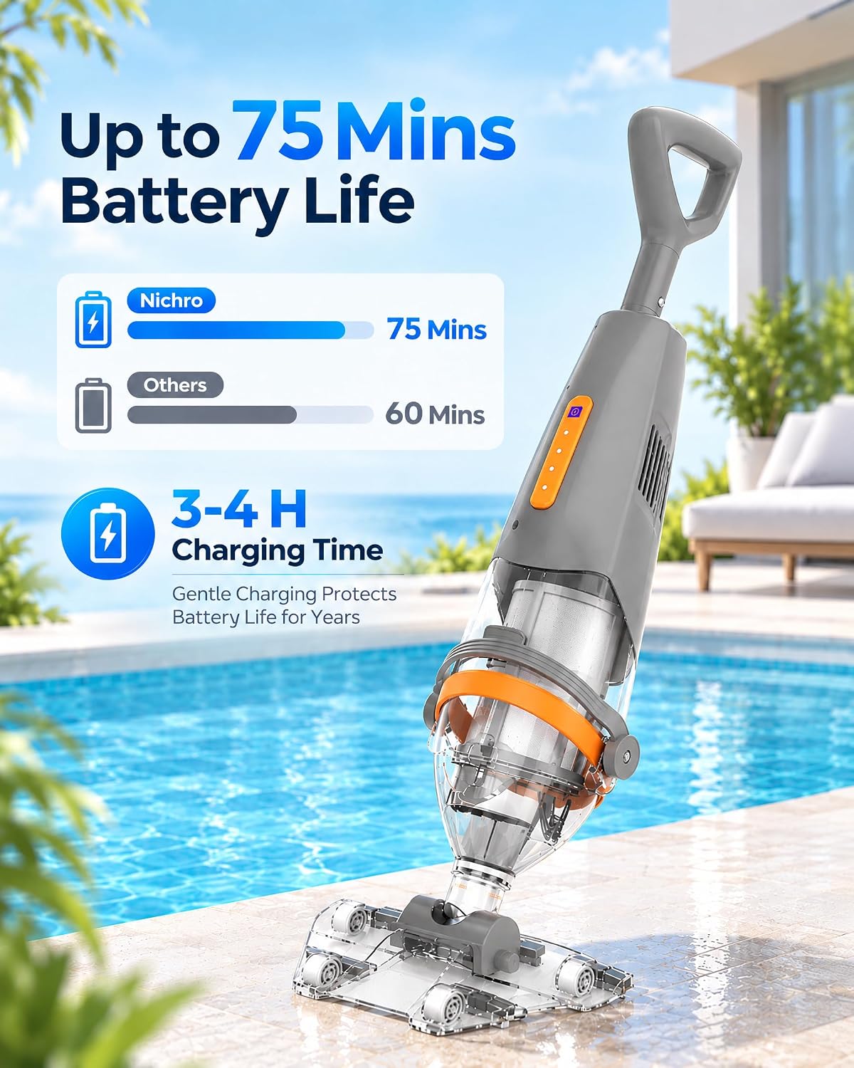 Detalle 2 de Pool Vacuum 75-Minute Runtime