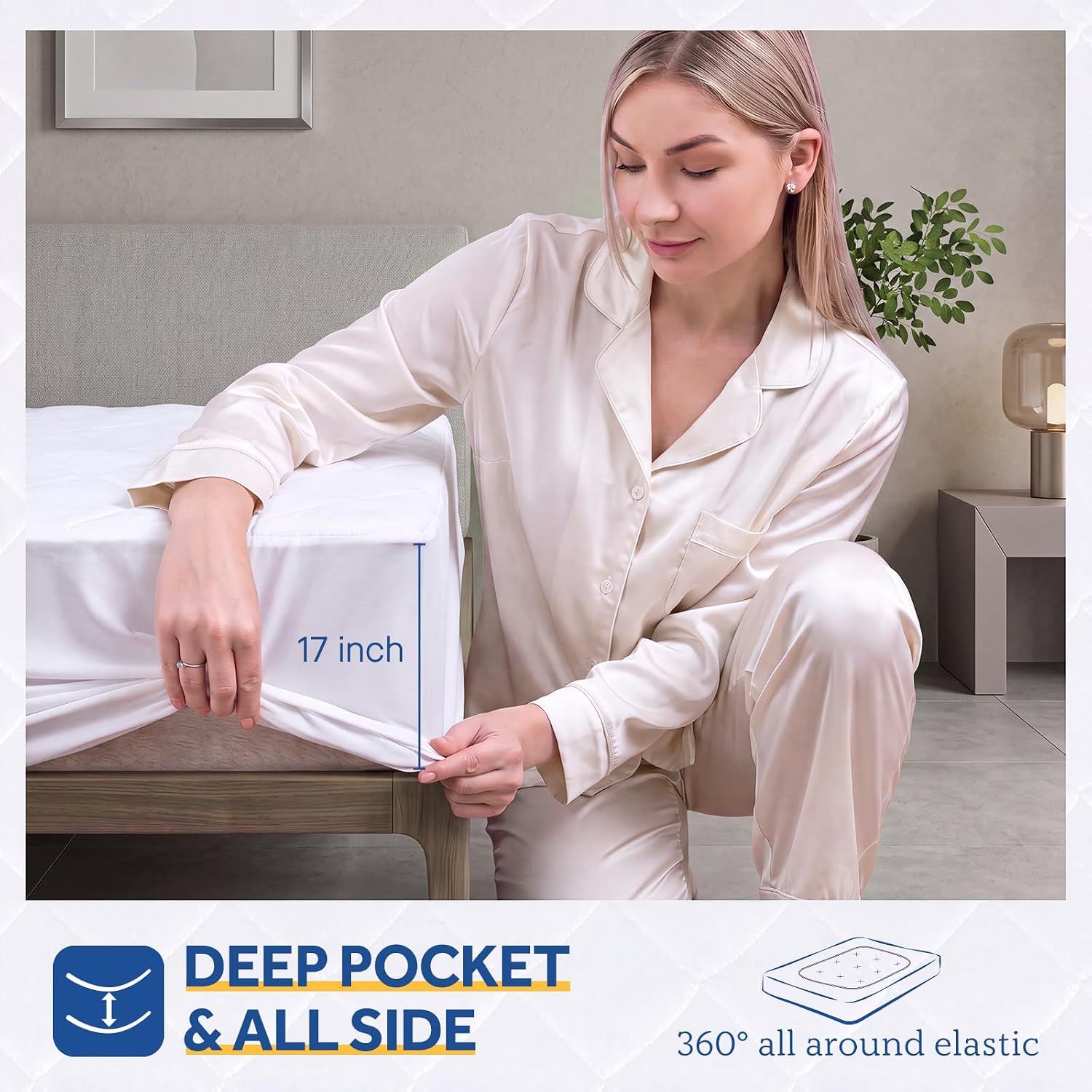 Detalle 2 de Sealy KTHM-QATMF-K Heated Mattress Pad, King, Dual Controls, 10 Settings