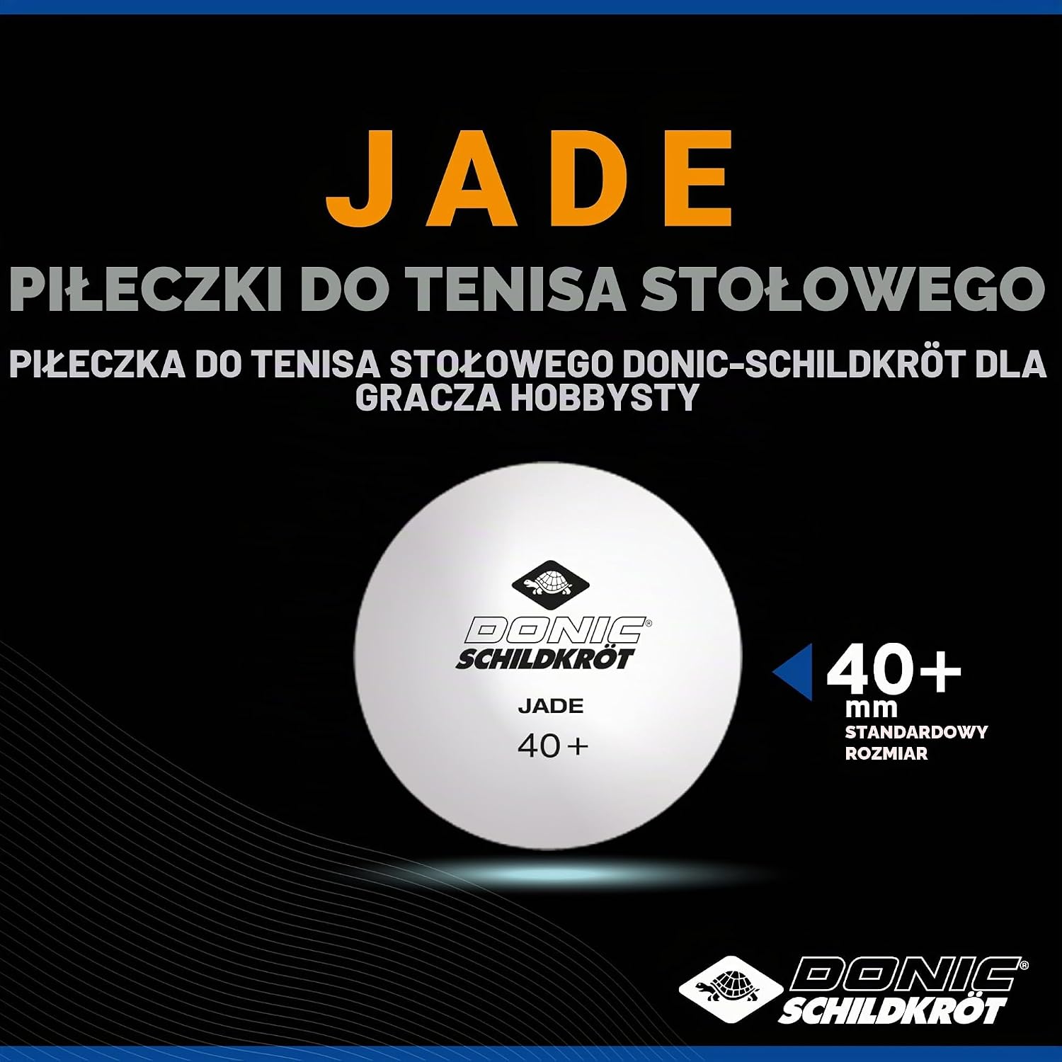 Detalle de Donic-Schildkröt piłeczki do tenisa stołowego 40+, średnica 40 mm