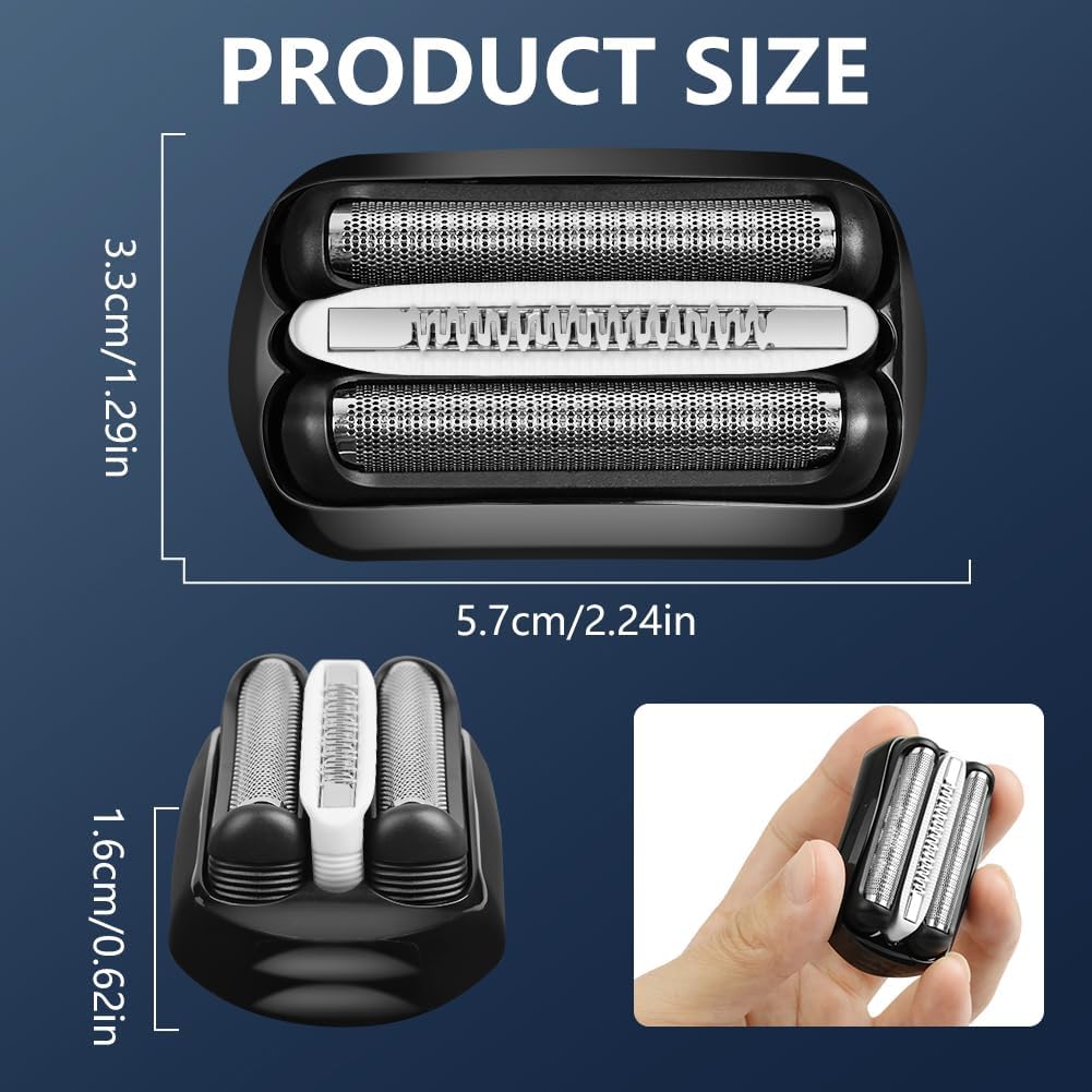 Detalle 2 de ACWOO Testine rasoio 3 32B compatibili Braun