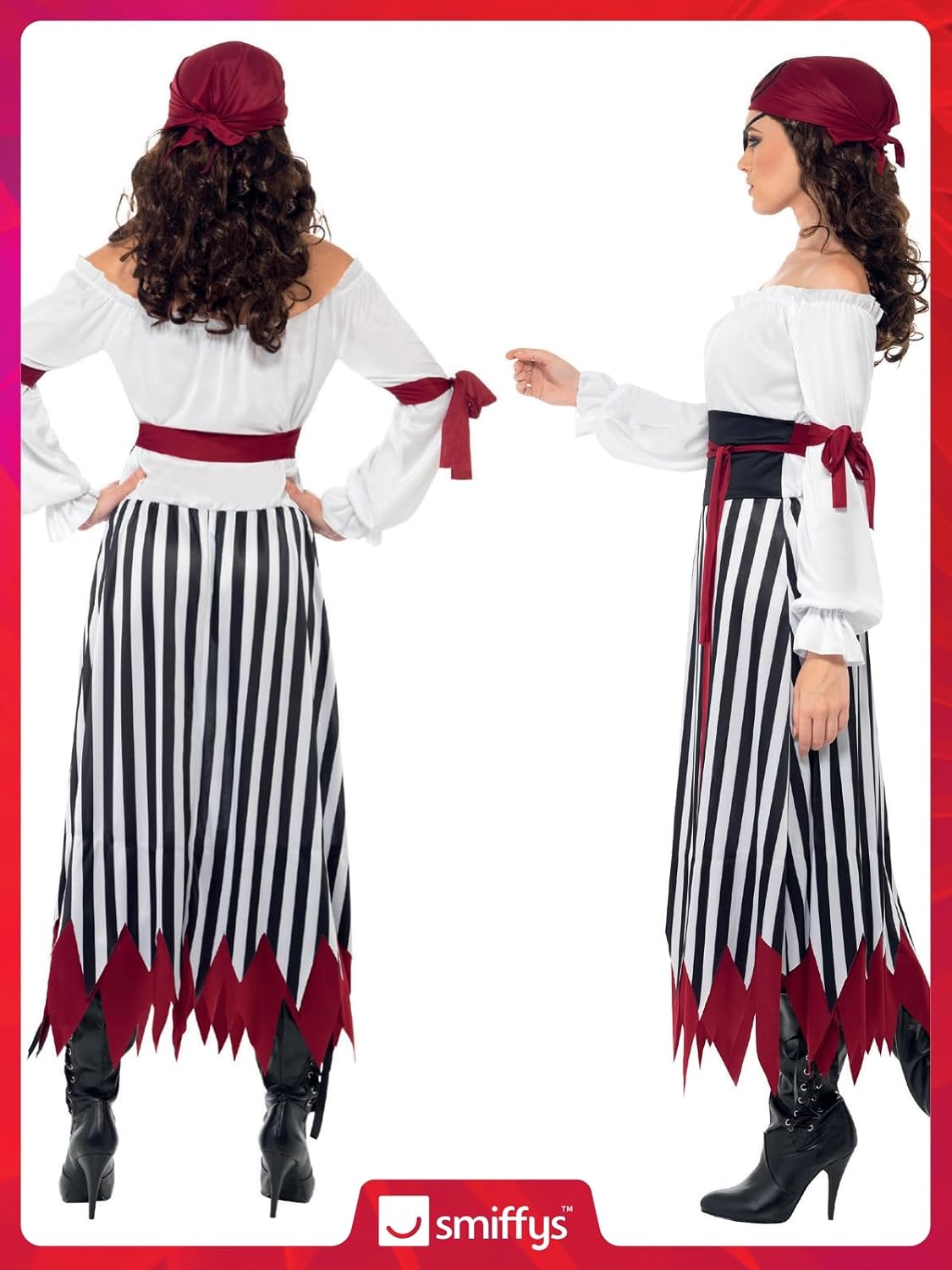 Thumbnail 5 de Smiffys Pirate Lady Costume