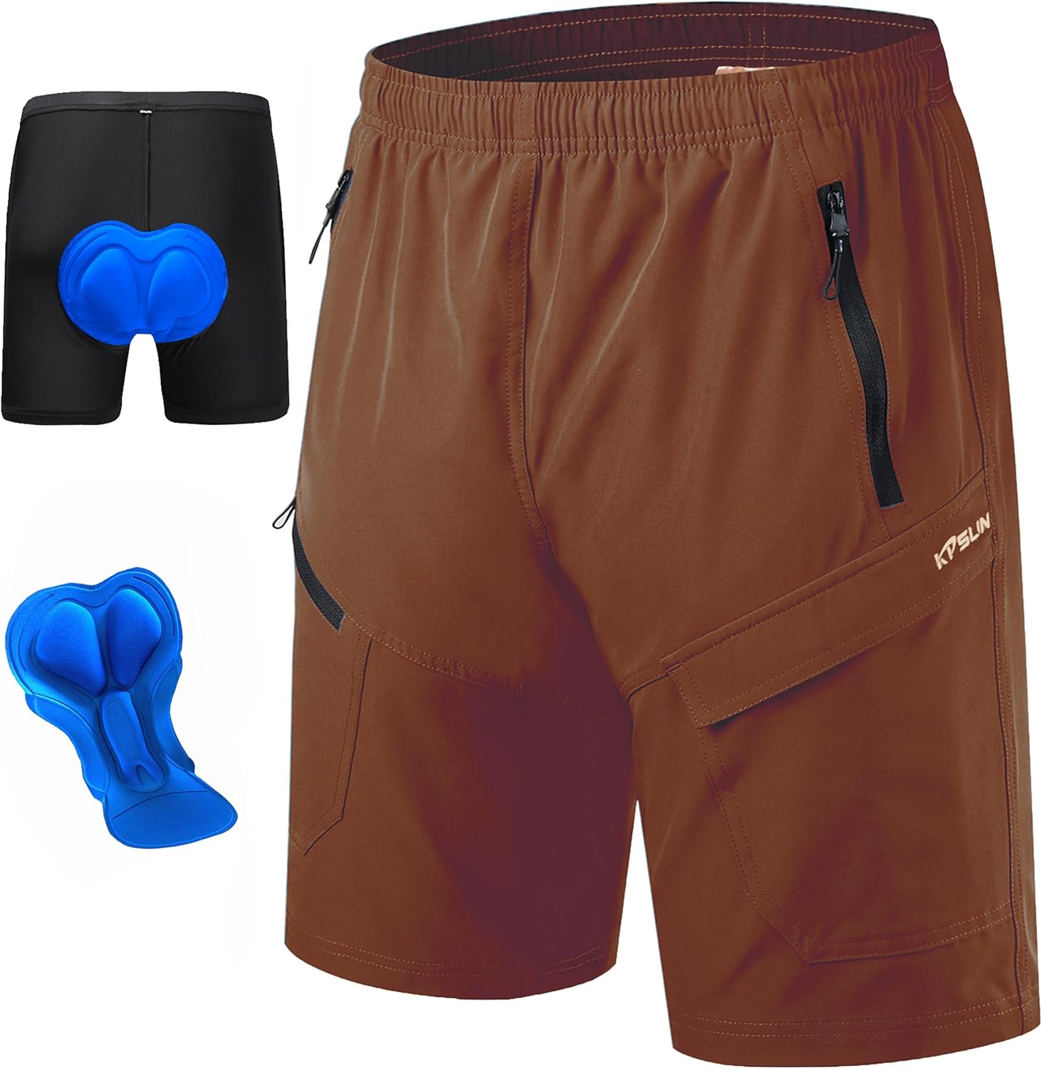Thumbnail 6 de Men's Mountain Bike Shorts 3D Padded Baggy Bicycle Riding Cycling Shorts