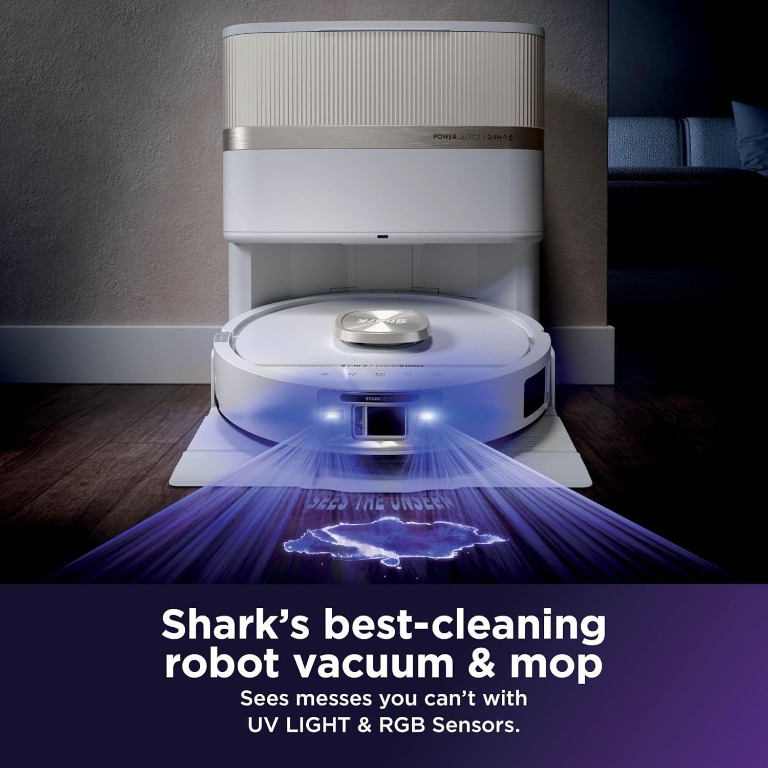 Thumbnail 1 de Shark PowerDetect UV Reveal Robot Mop and Vacuum AV3010XEUKWH