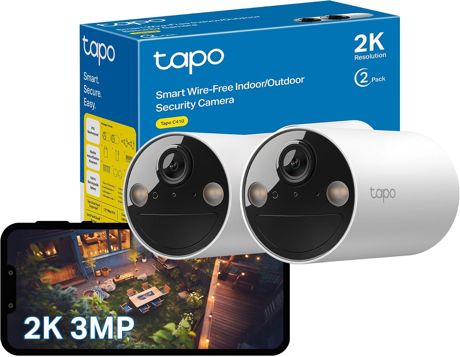 Detalle de Tapo C410 2K Battery Camera