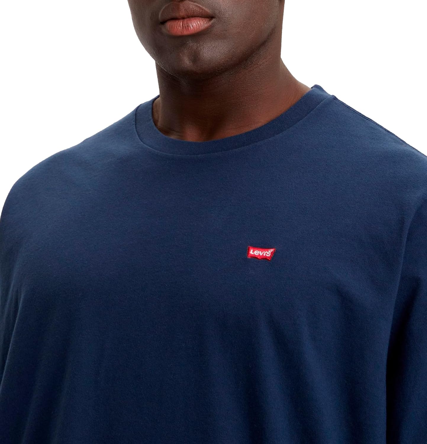 Detalle 2 de Levi's Big & Tall Original Housemark Tee Camiseta azul 3XL para hombre