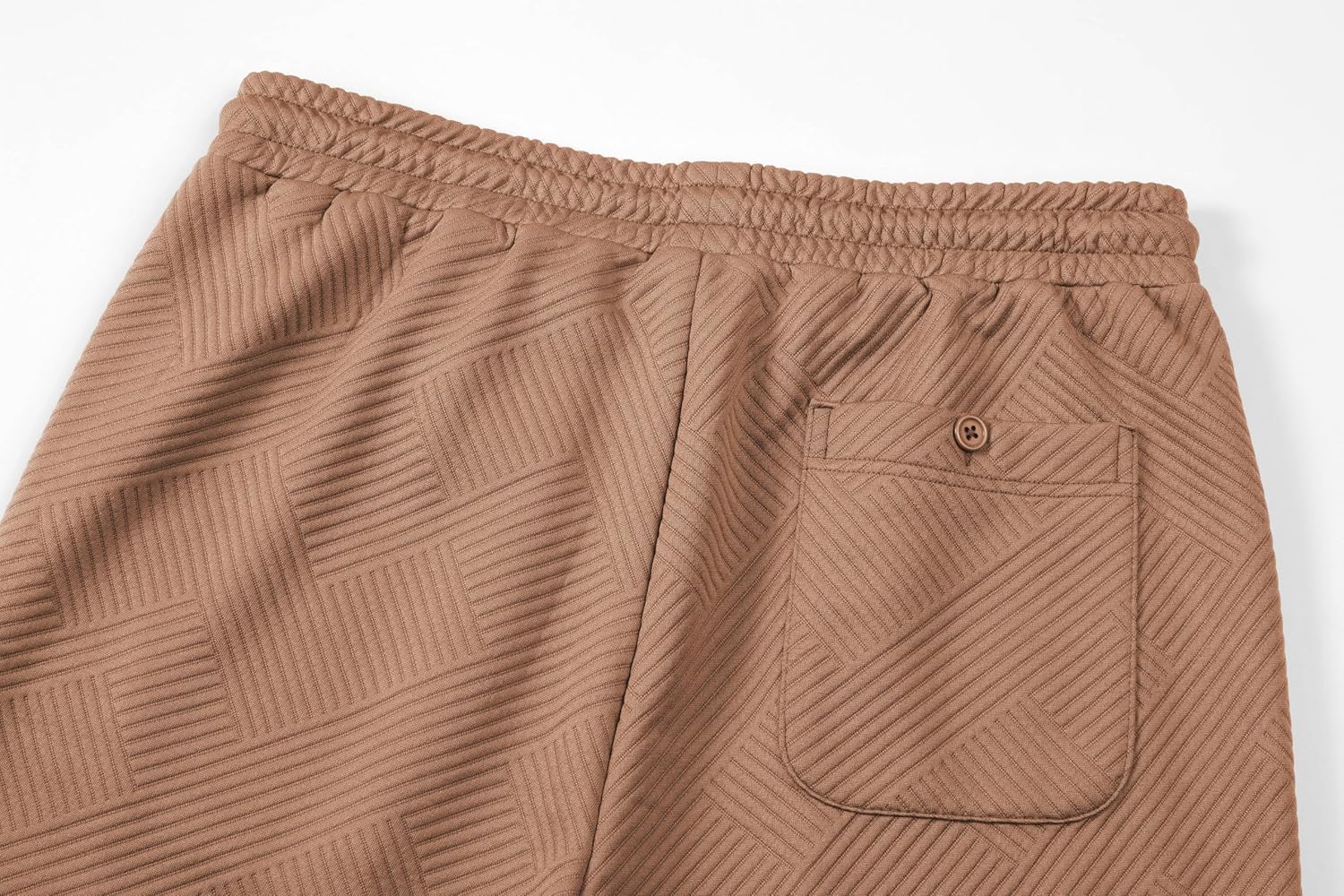 Thumbnail 6 de JMIERR Herren Textur Kurze Hose mit 3 Taschen – lockere Casual-Shorts mit elastischem Bund