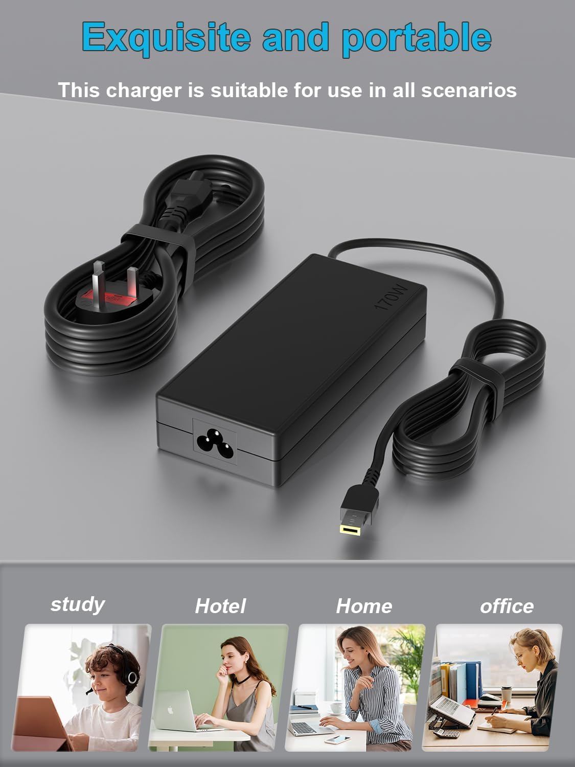 Thumbnail 6 de HSXIRQA 170W Charger for Lenovo and ThinkPad Laptops