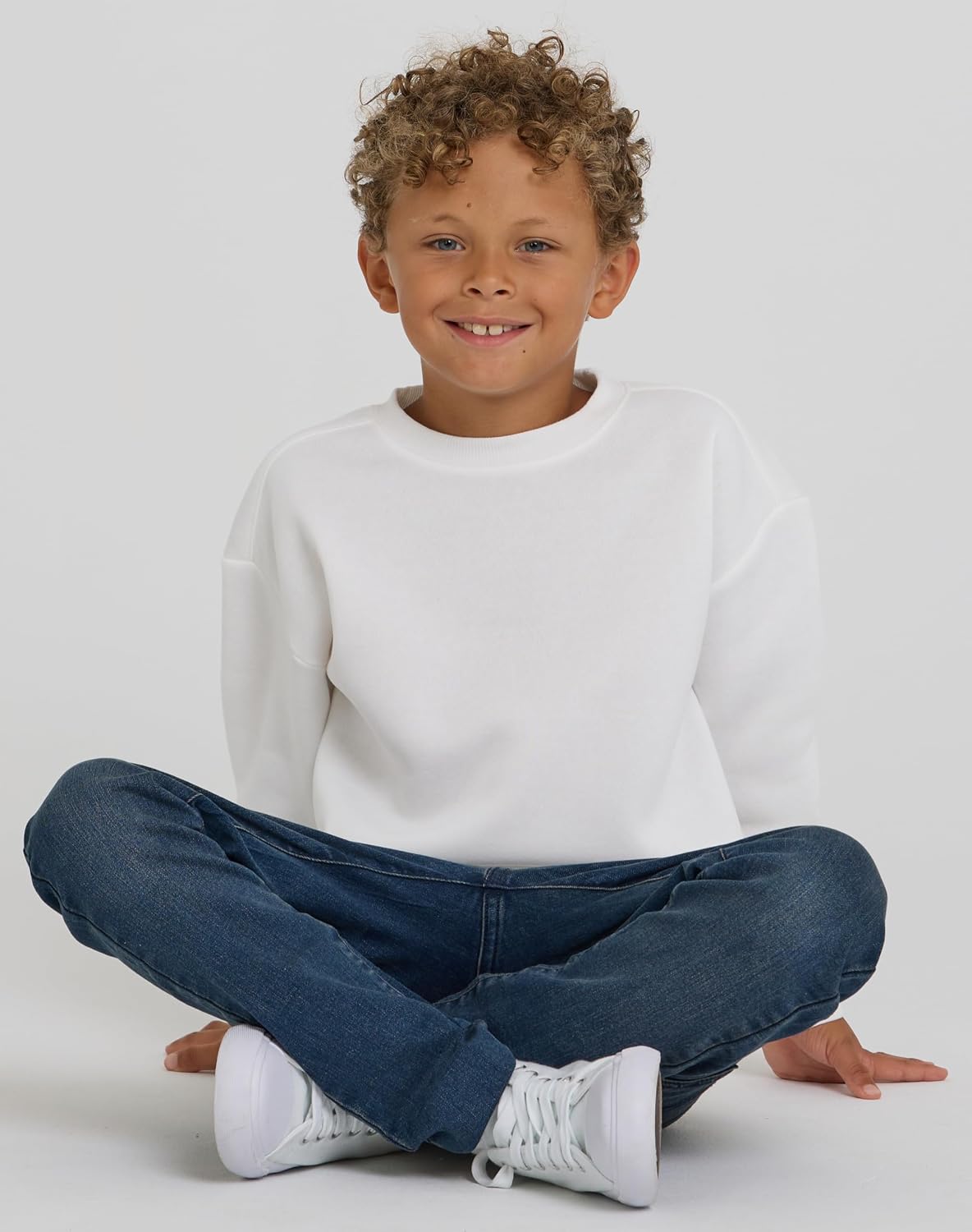 Detalle de PURE CHAMP 3-Pack Boys’ Fleece Crewneck Sweatshirts, Midweight, 4-Way Stretch