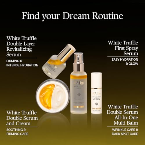 Thumbnail 7 de d'alba Piedmont Weißer Trüffel Double Serum All-in-one Multi Balm – Premium-3-in-1 Pflege aus dem Piemont