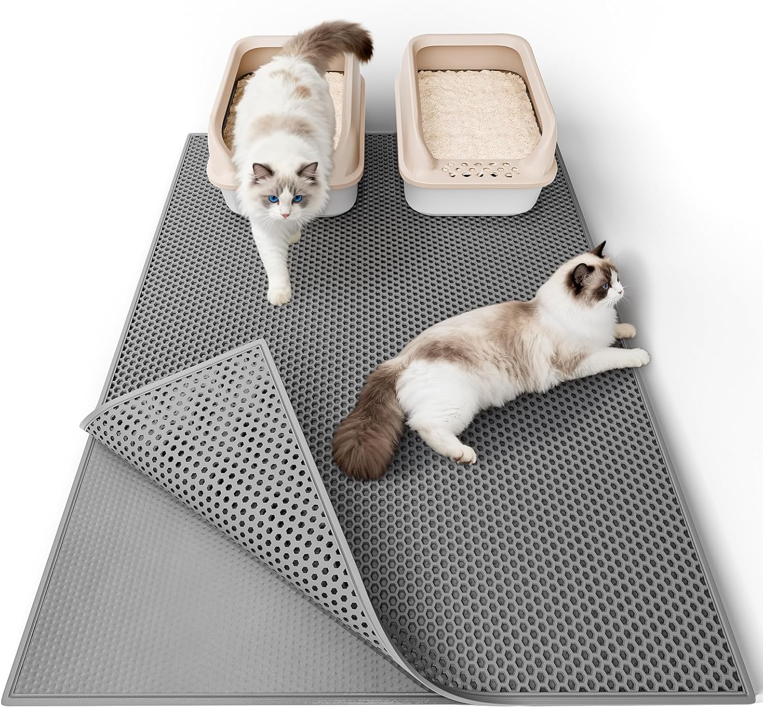 Detalle de Garoopion Cat Litter Mat 90x76 cm