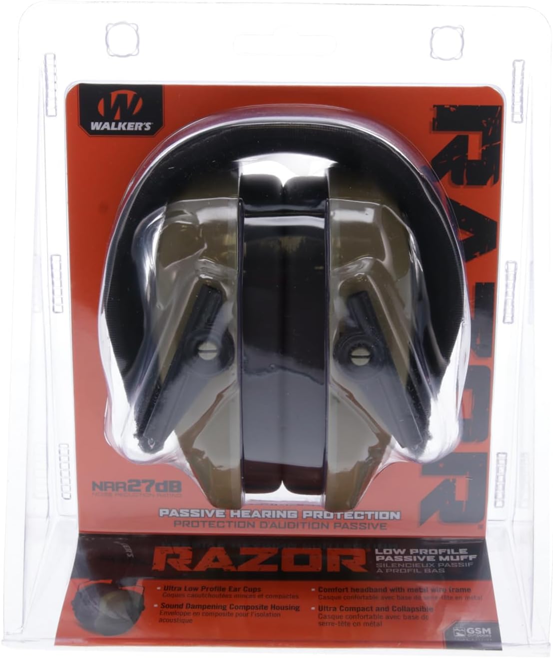 Thumbnail 6 de Walker’s Razor Slim Passive Earmuffs Ultra Low Profile 27dB NRR — Lightweight Hearing Protection for Youth and Women Shooters